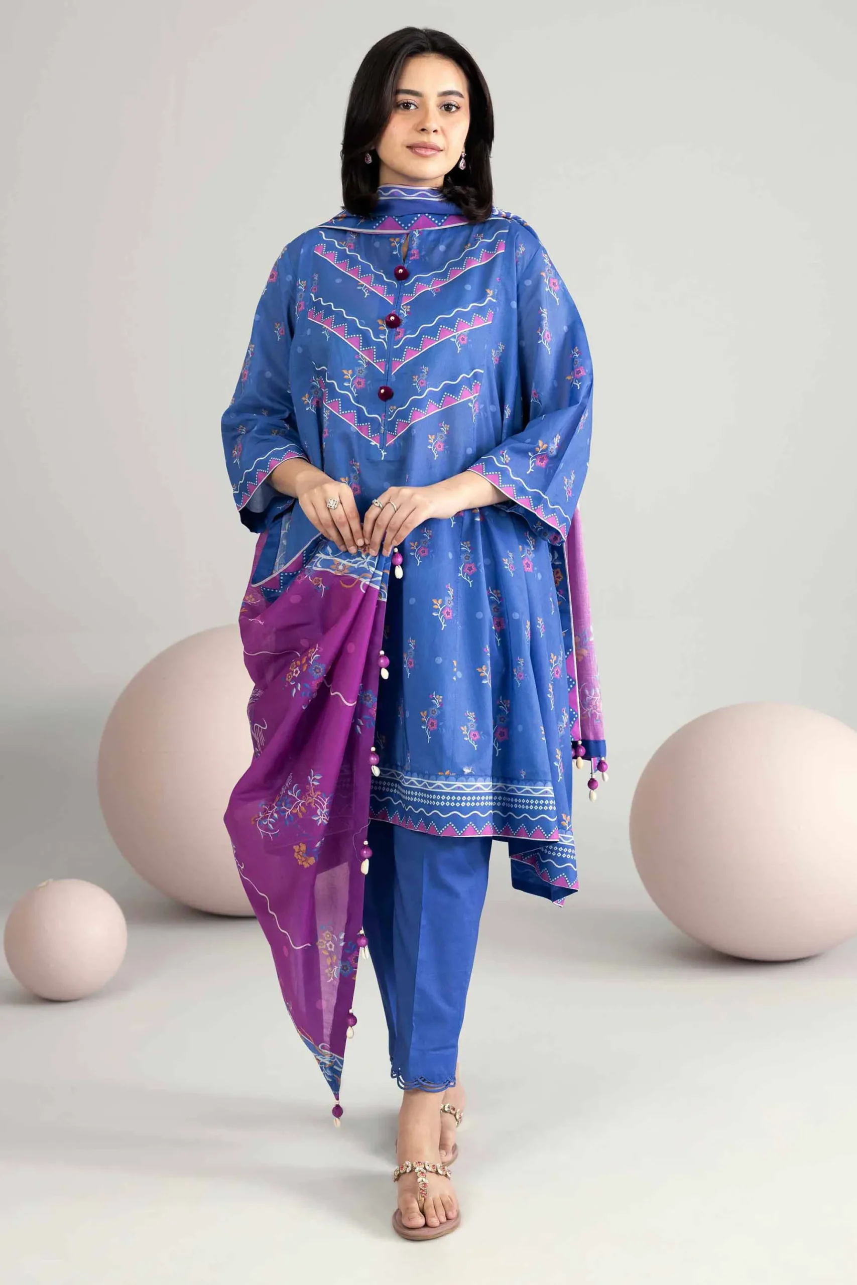 3 Piece - Printed Loose Fabric - 42602553