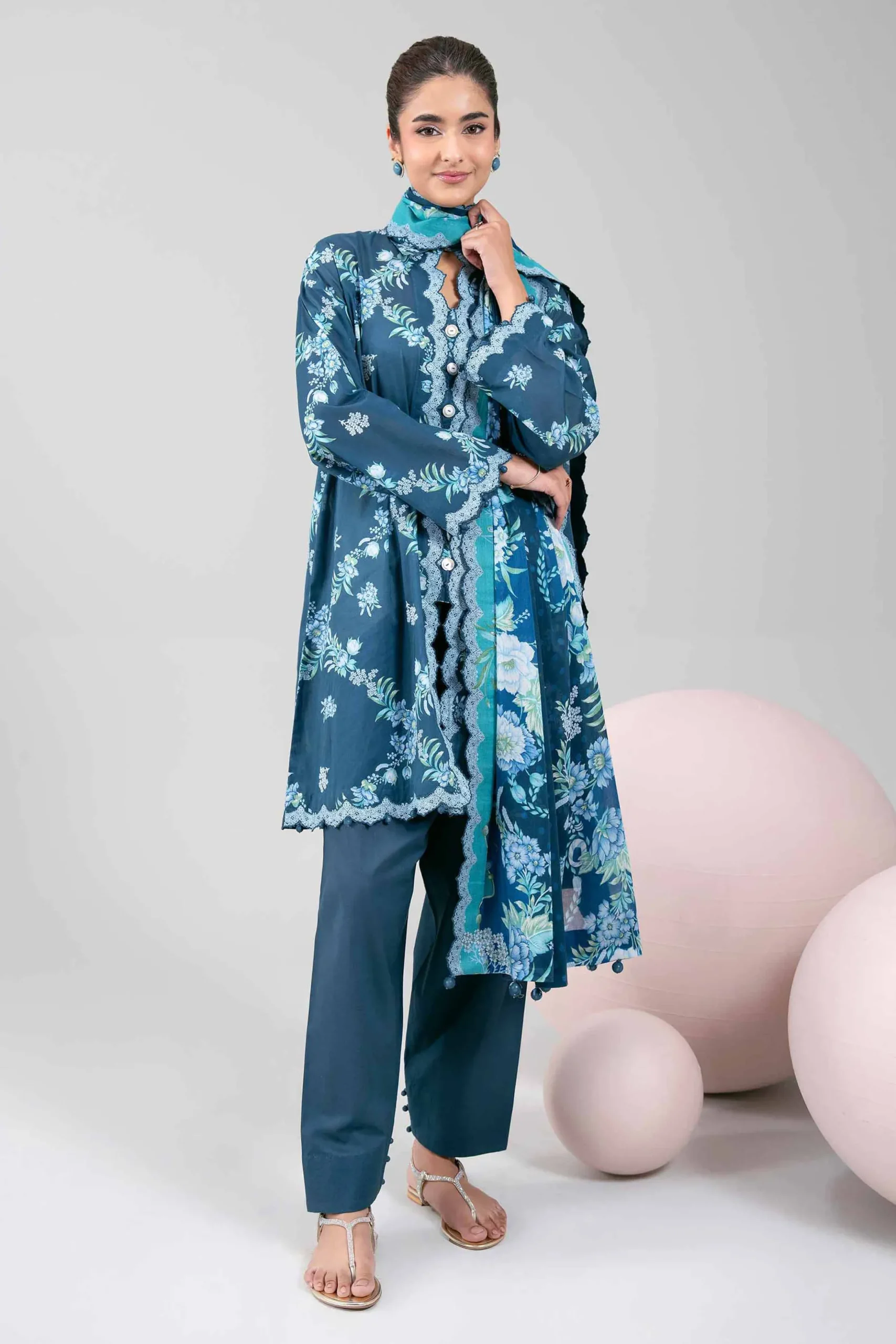 3 Piece - Printed Loose Fabric - 42602340
