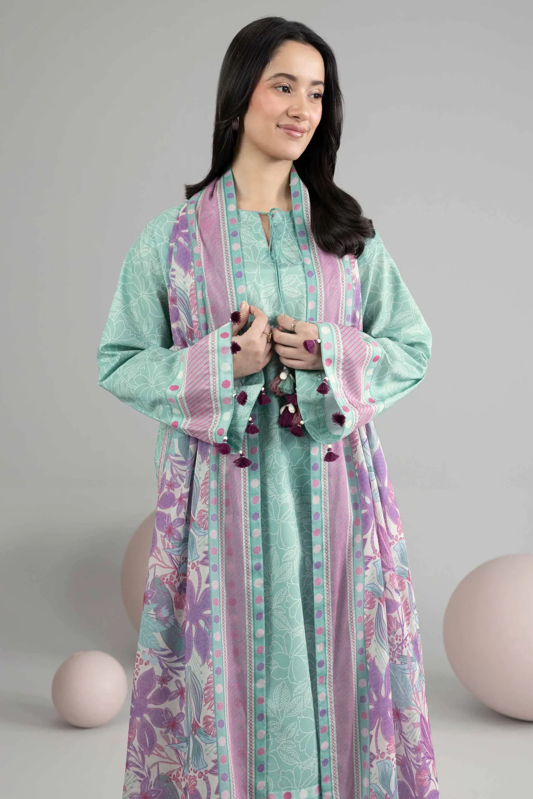 3 Piece - Printed Loose Fabric - 42602539