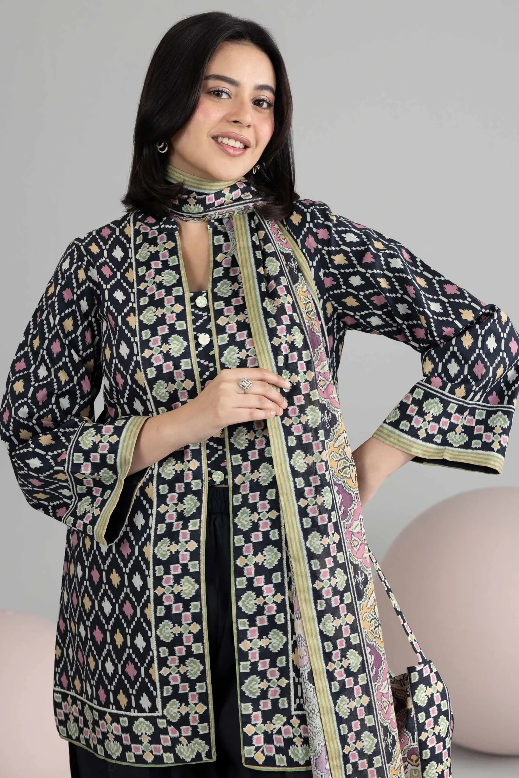 3 Piece - Printed Loose Fabric - 42602536