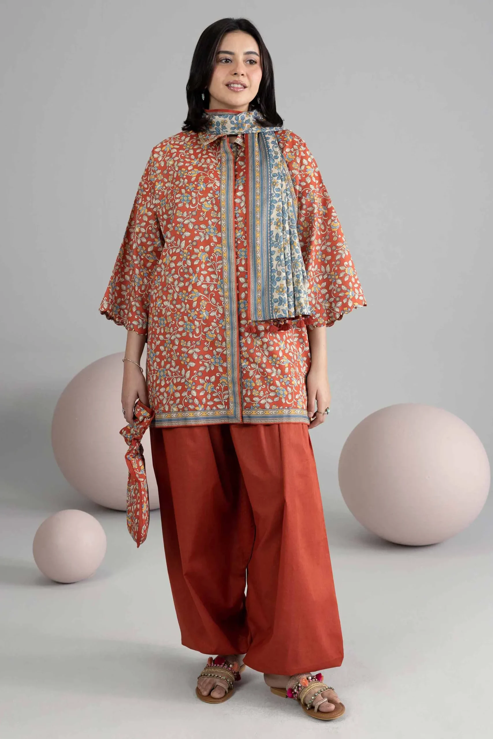 3 Piece - Printed Loose Fabric - 42602531
