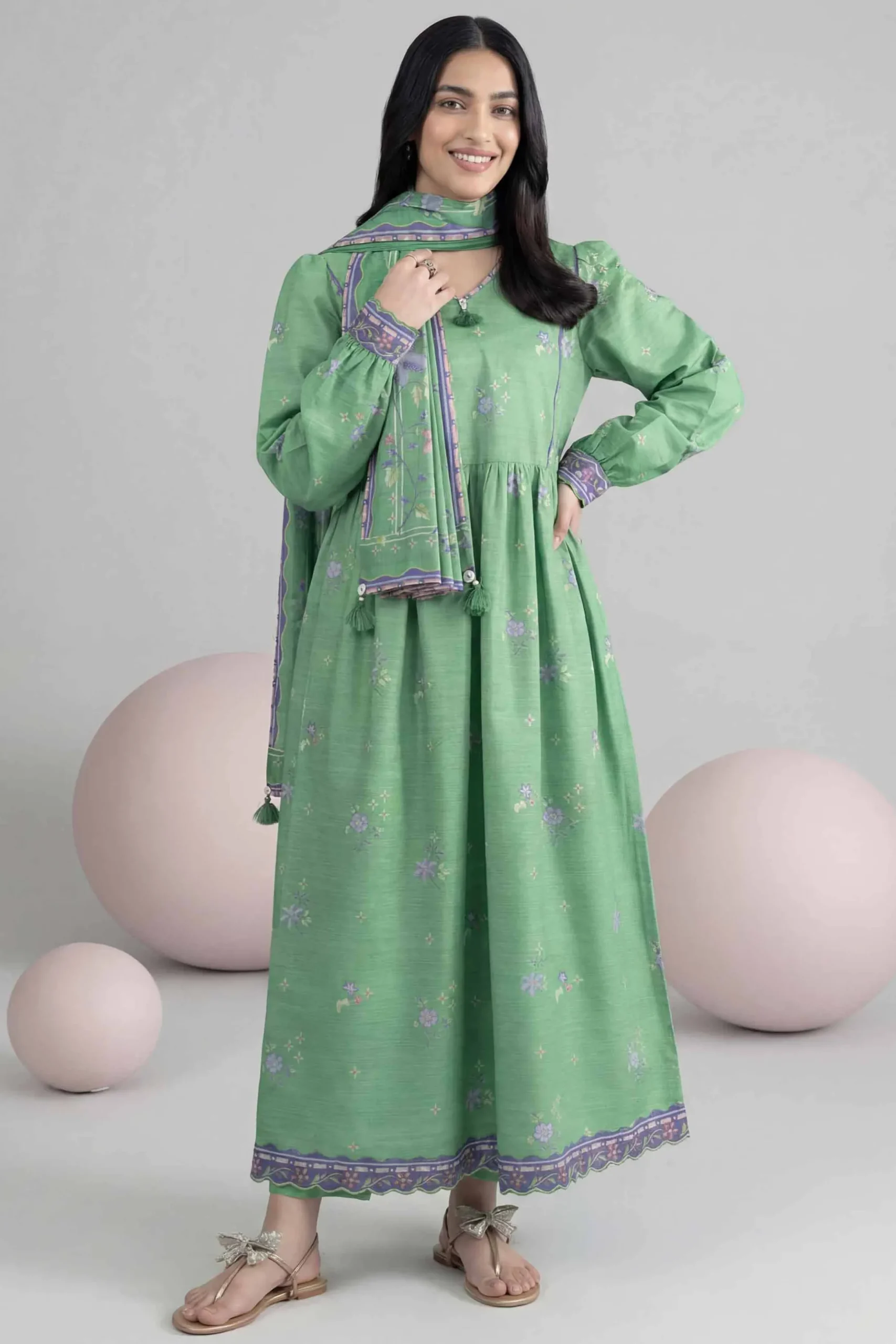 3 Piece - Printed Loose Fabric - 42602555