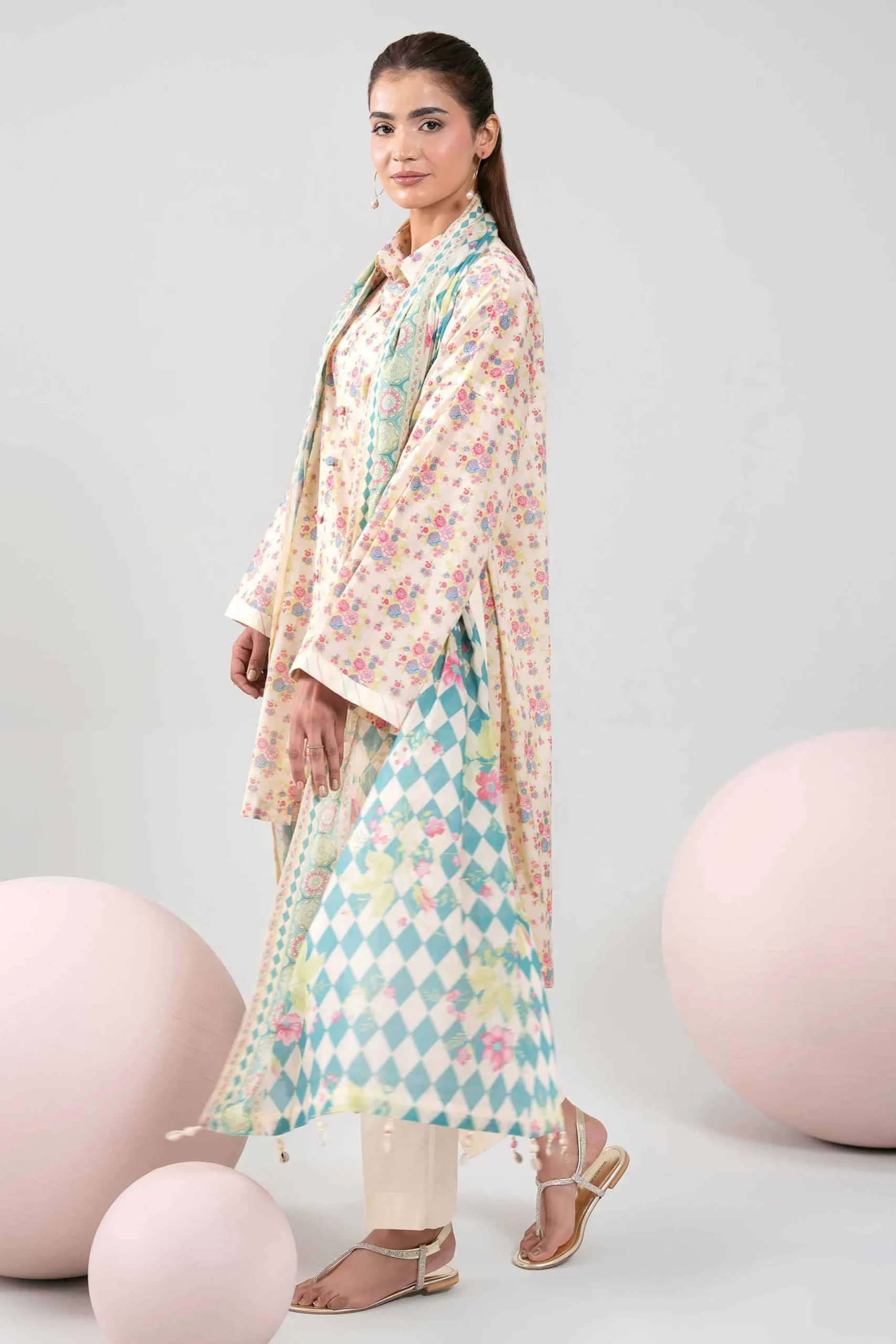3 Piece - Printed Loose Fabric - 42602396