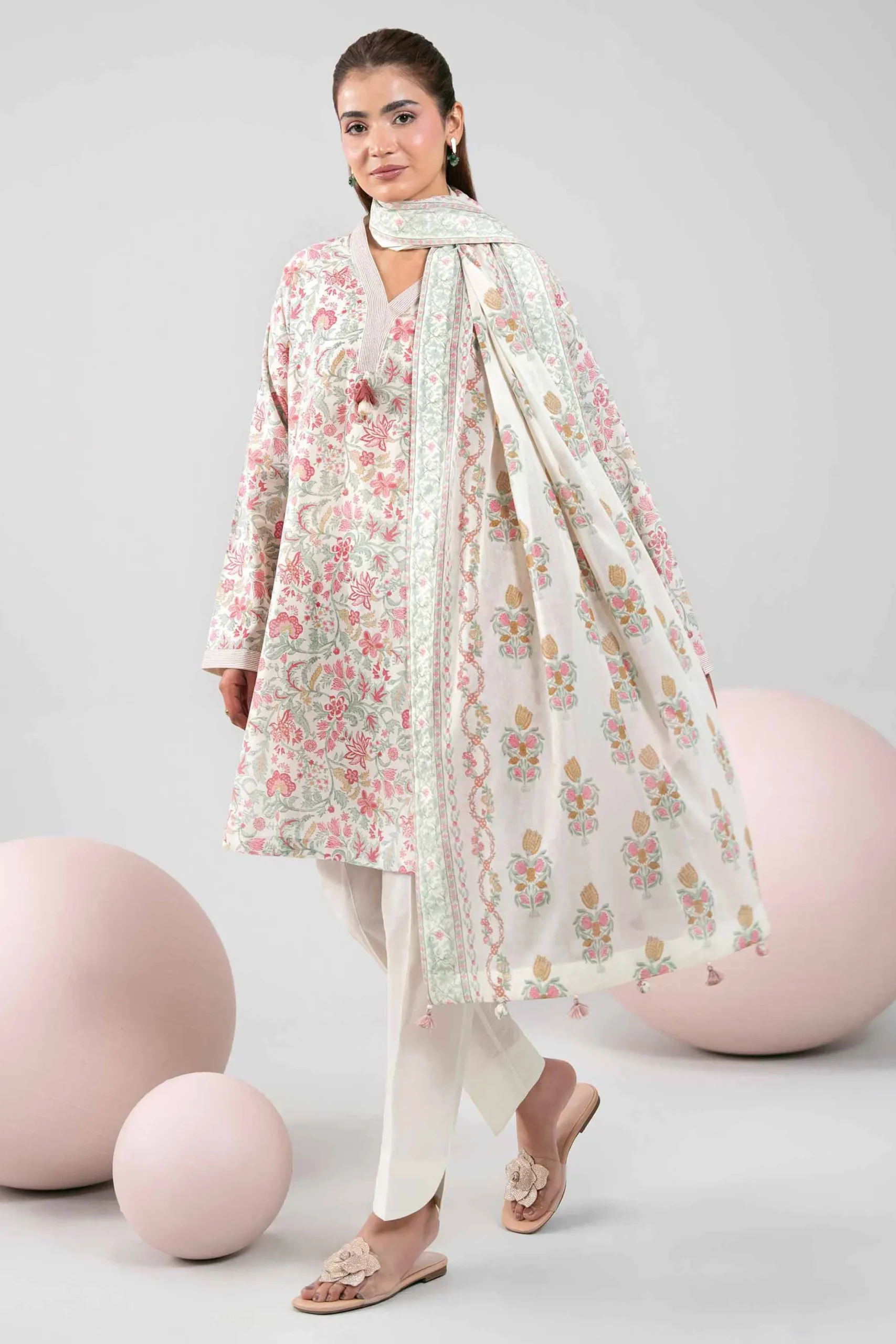 3 Piece - Printed Loose Fabric - 42602399