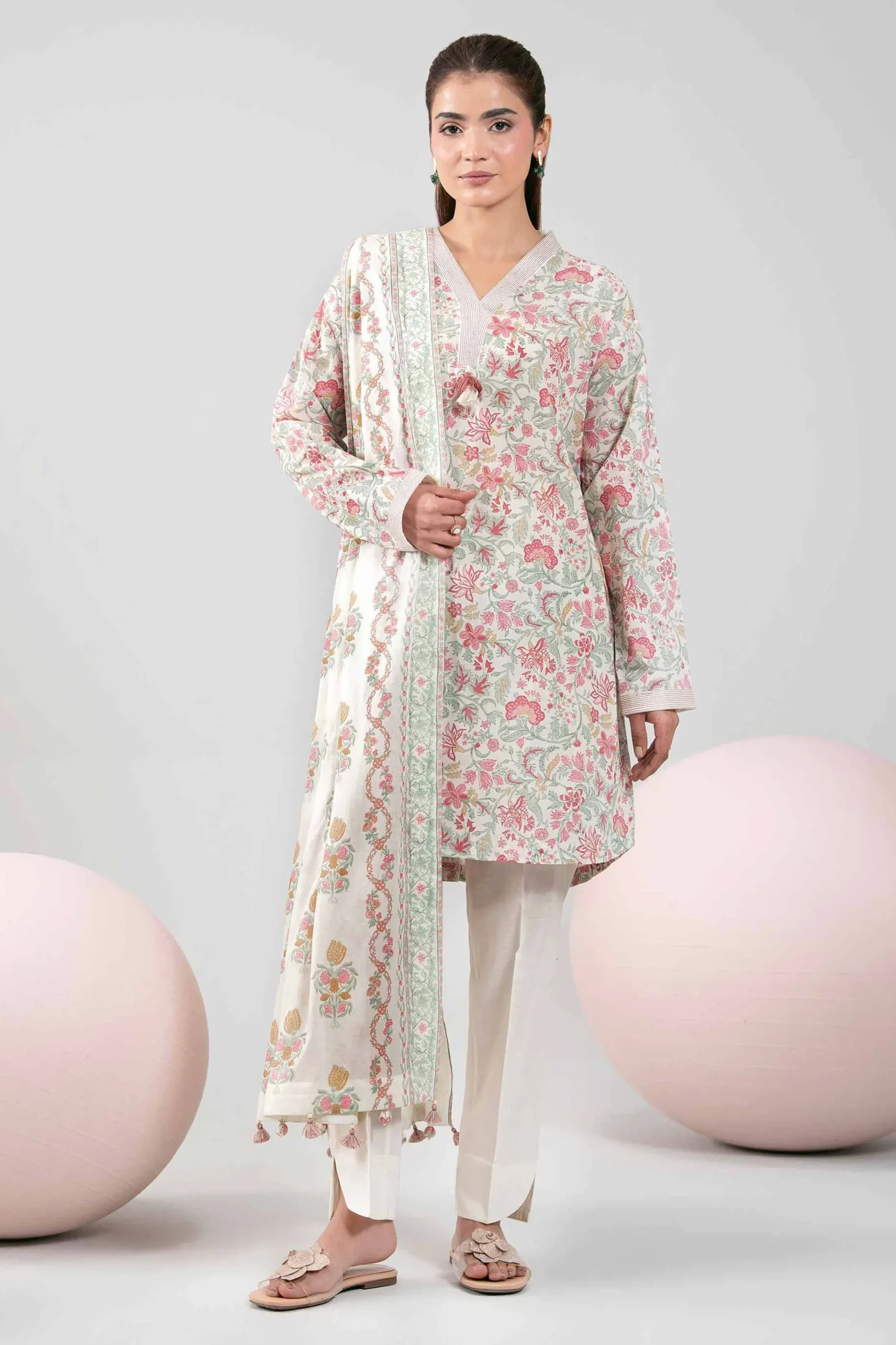 3 Piece - Printed Loose Fabric - 42602399