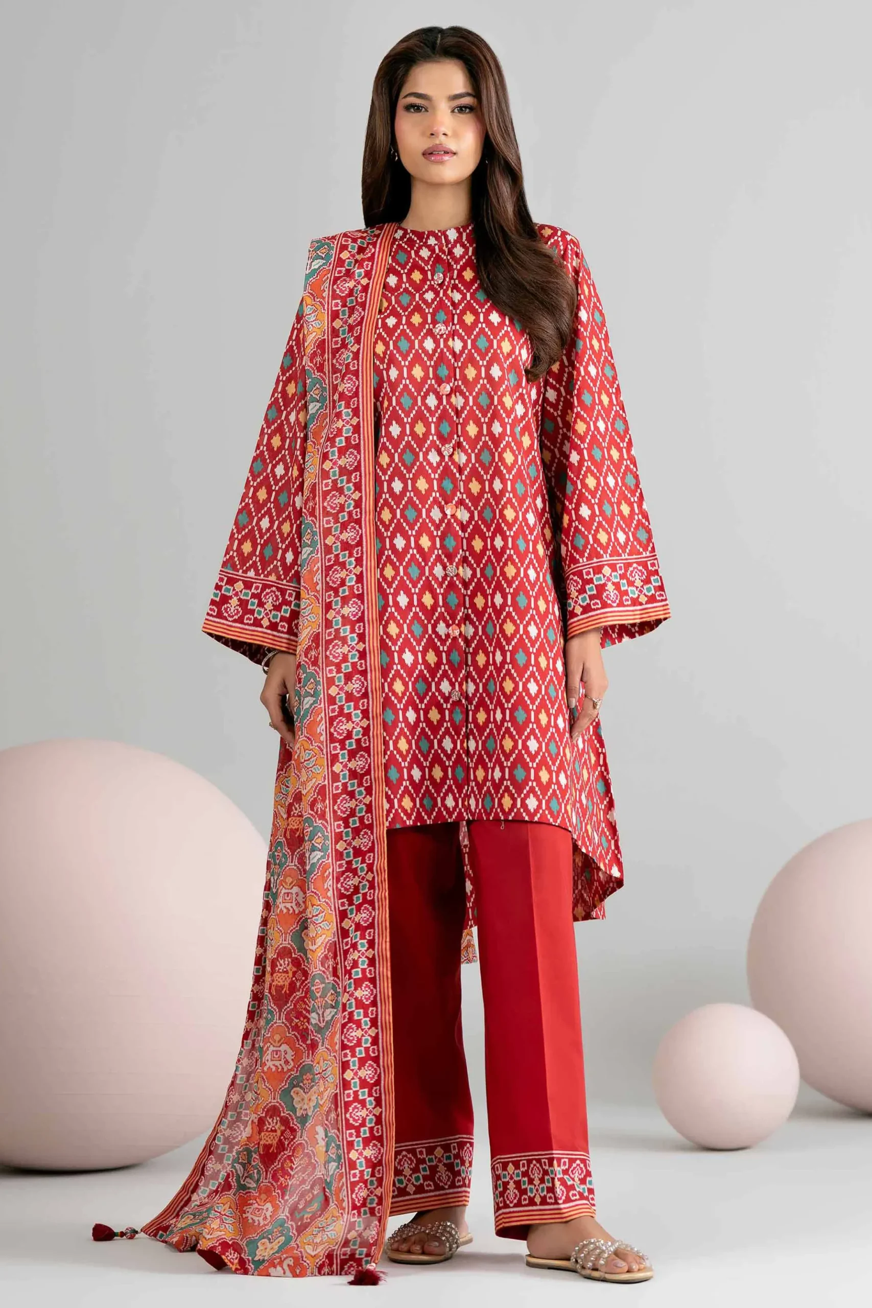 3 Piece - Printed Loose Fabric - 42602513