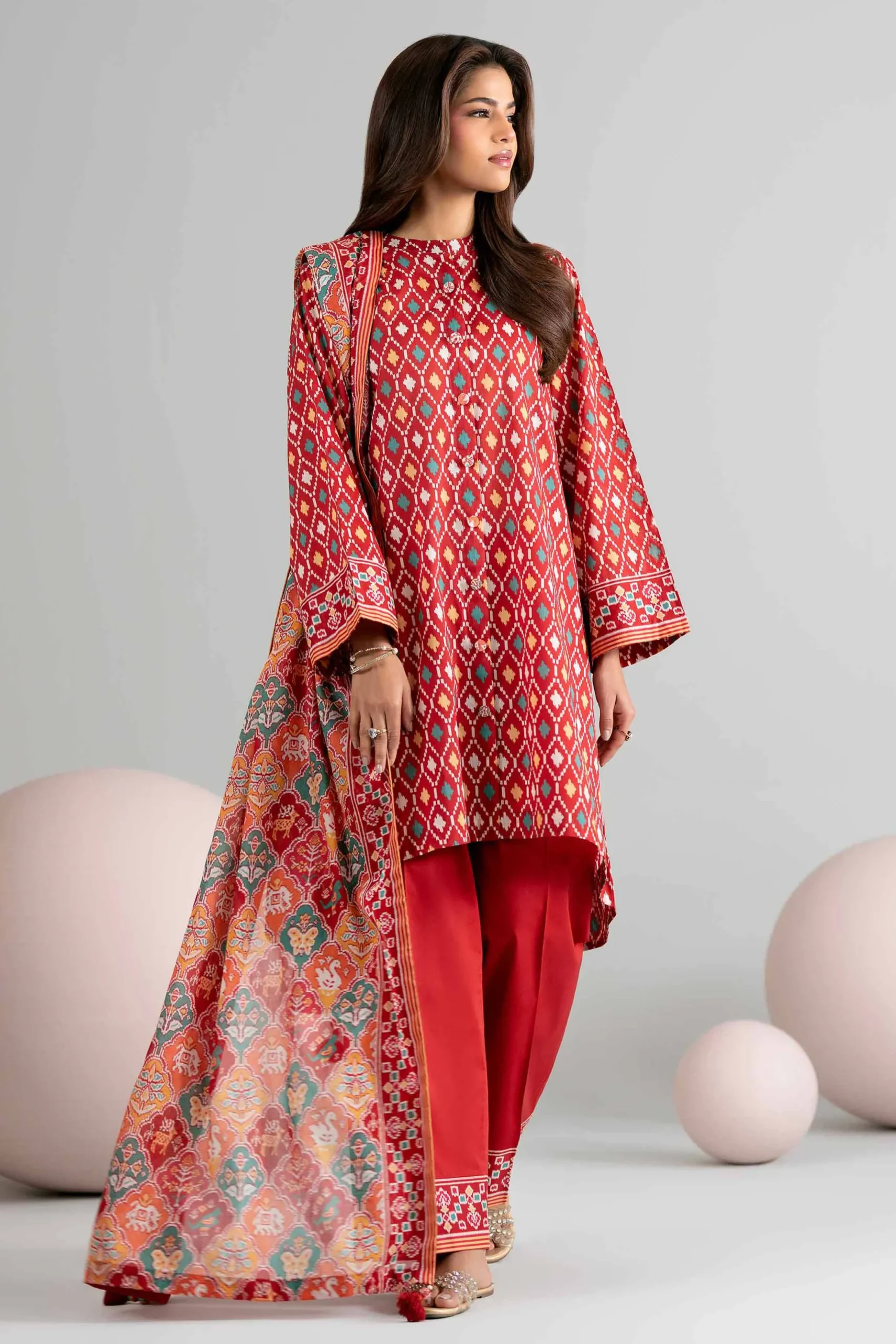 3 Piece - Printed Loose Fabric - 42602513