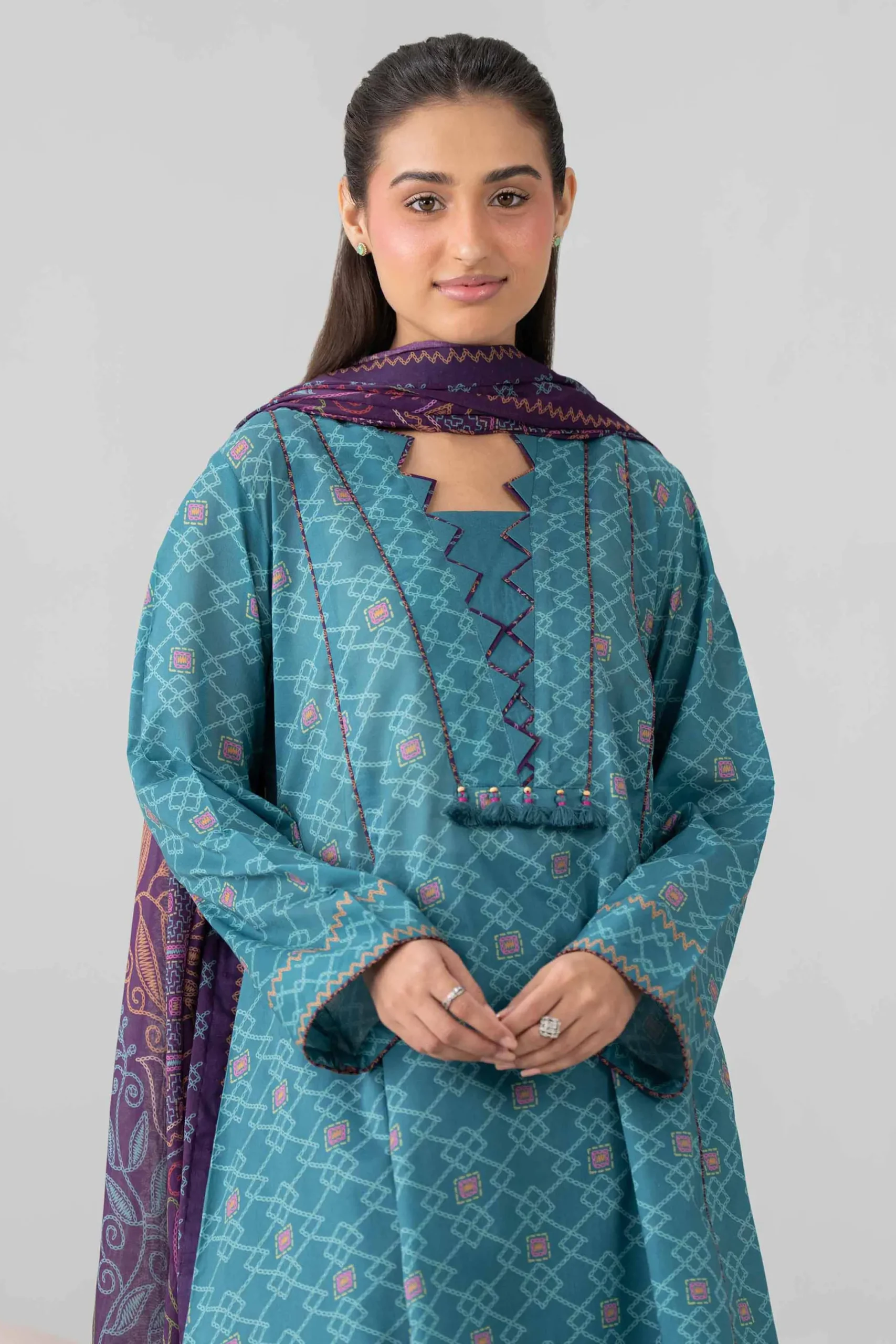 3 Piece - Printed Loose Fabric - 42602559