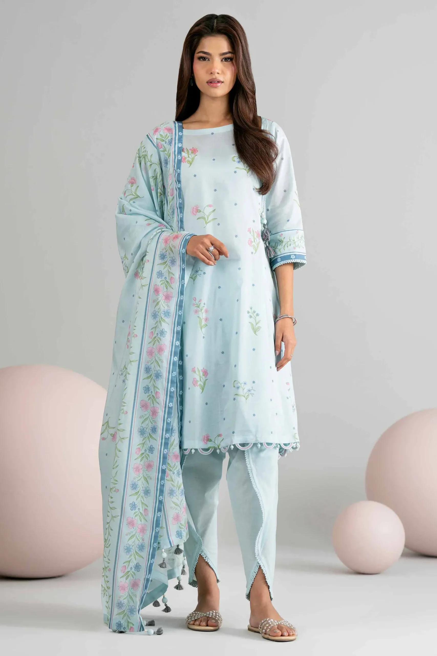 3 Piece - Printed Loose Fabric - 42602511