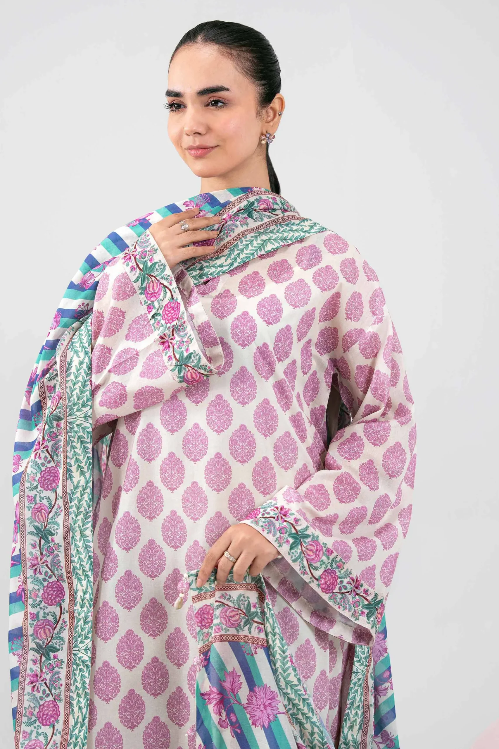 3 Piece - Printed Loose Fabric - 42602402