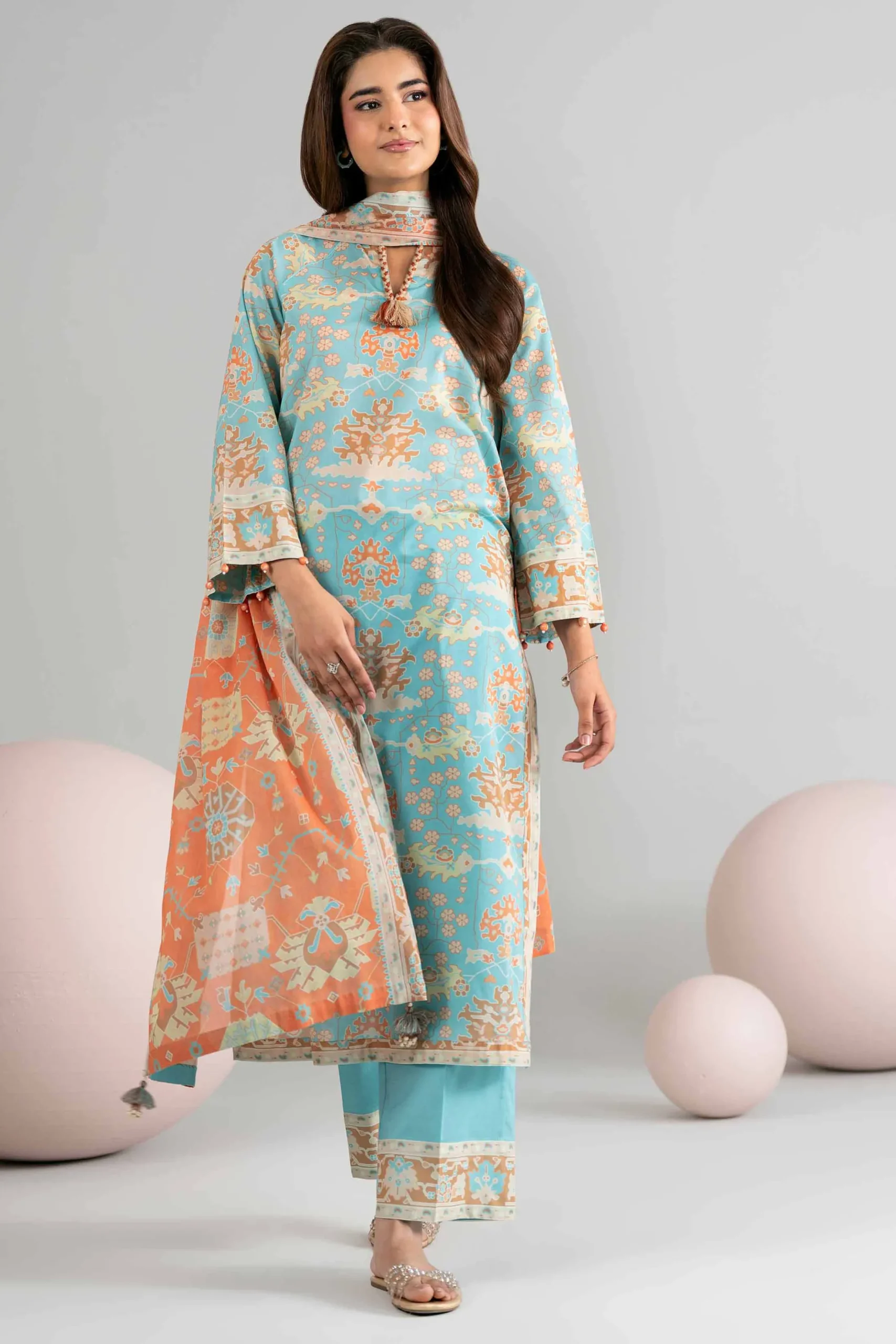 3 Piece - Printed Loose Fabric - 42602516