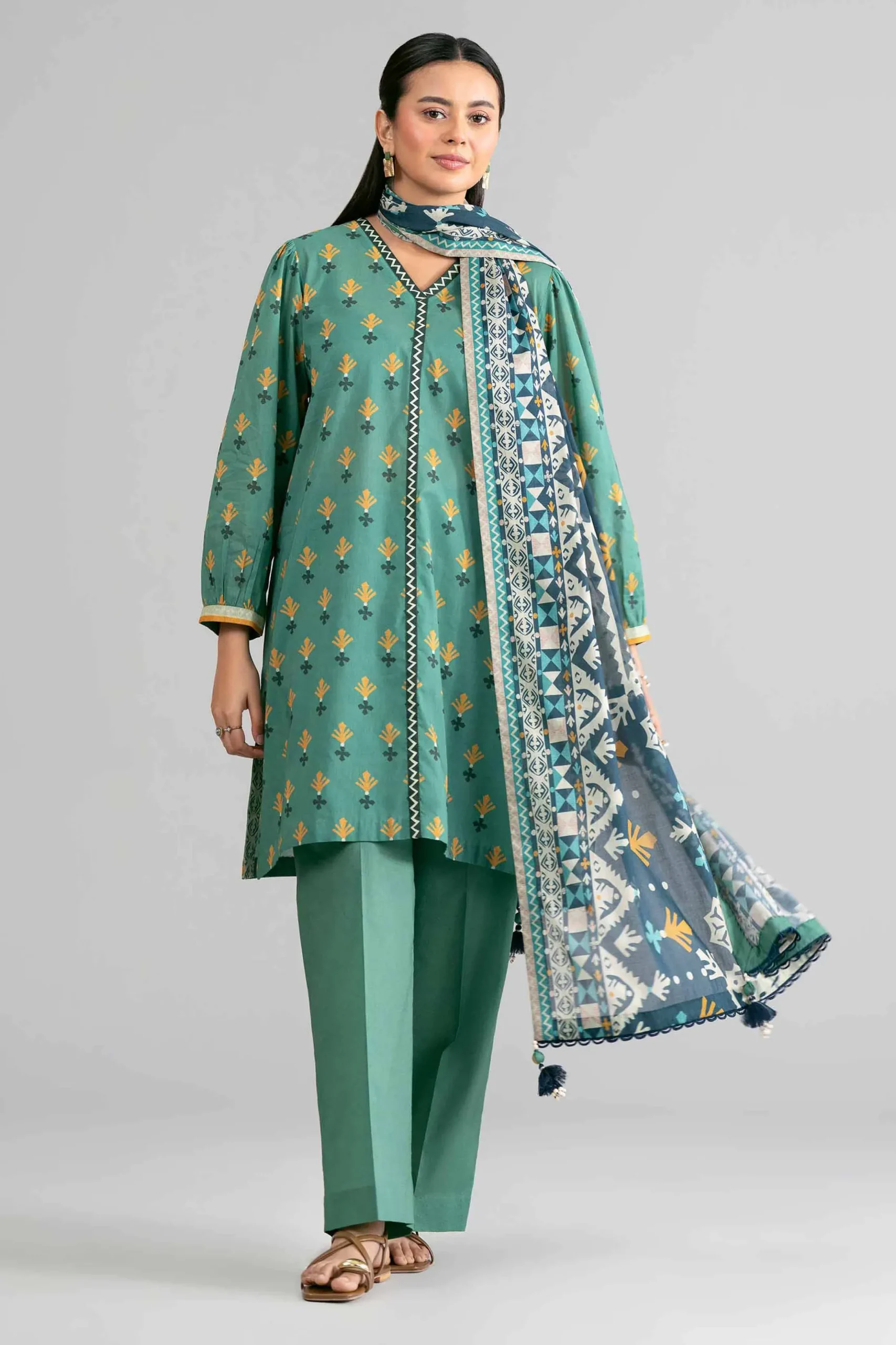 3 Piece - Printed Suit - 42601868