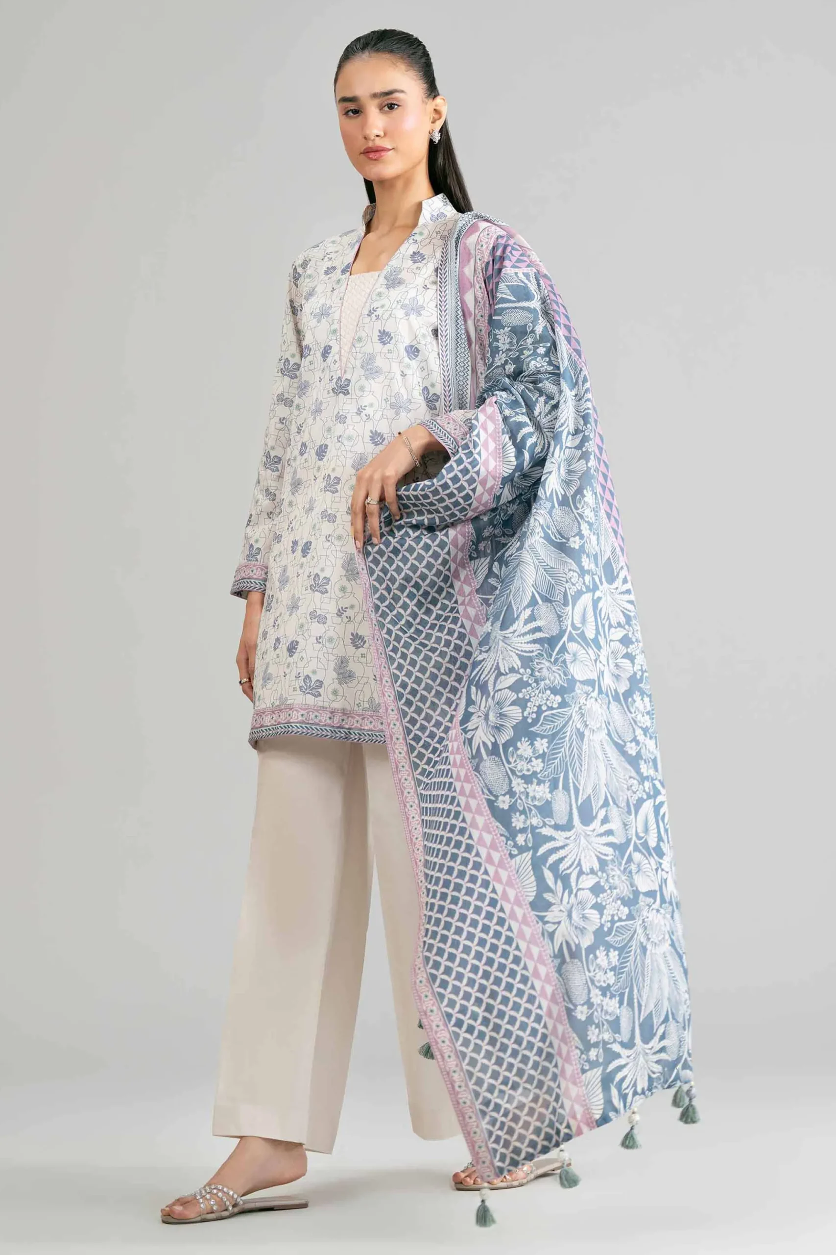 3 Piece - Printed Suit - 42601865