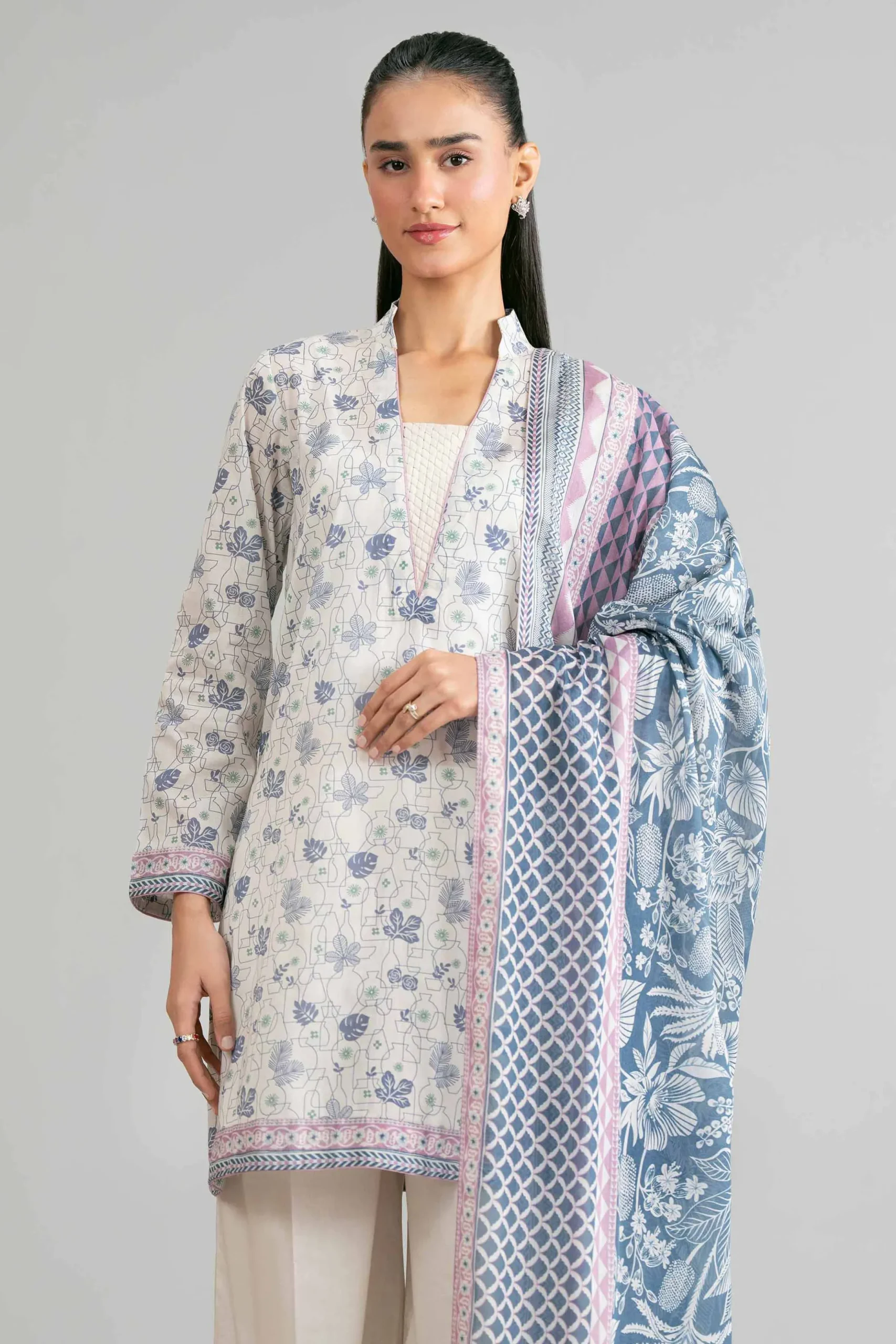3 Piece - Printed Suit - 42601865