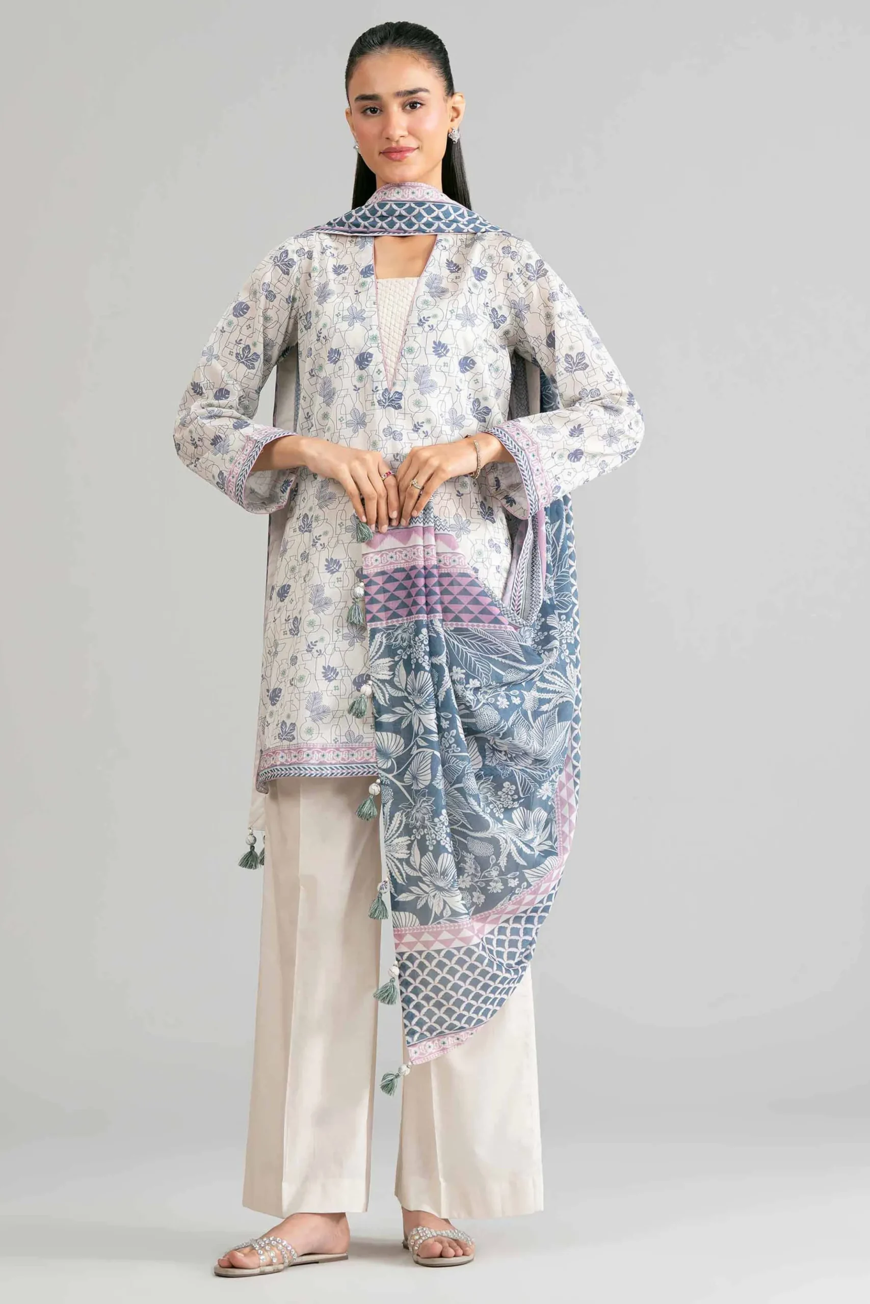 3 Piece - Printed Suit - 42601865