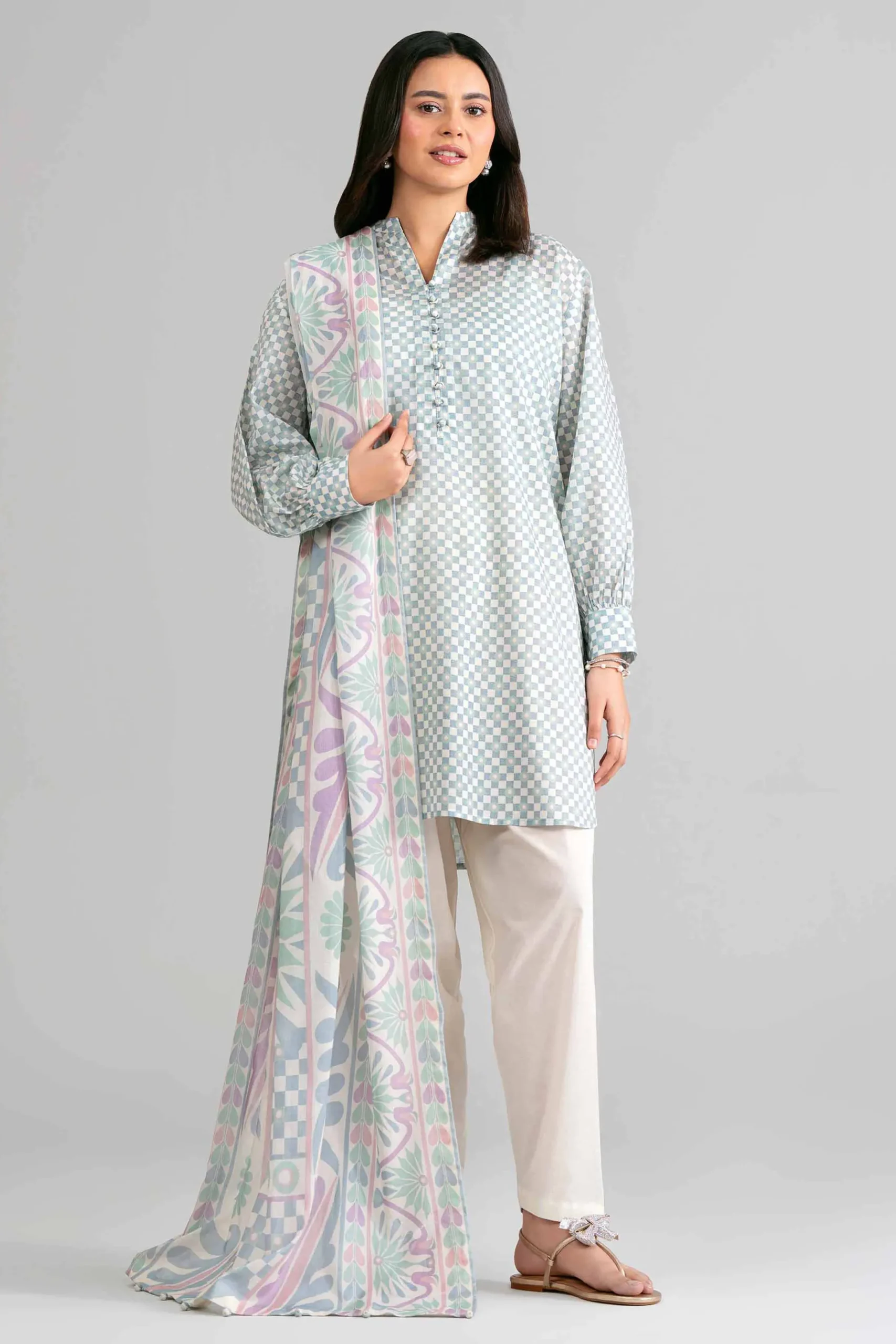 3 Piece - Printed Suit - 42601864