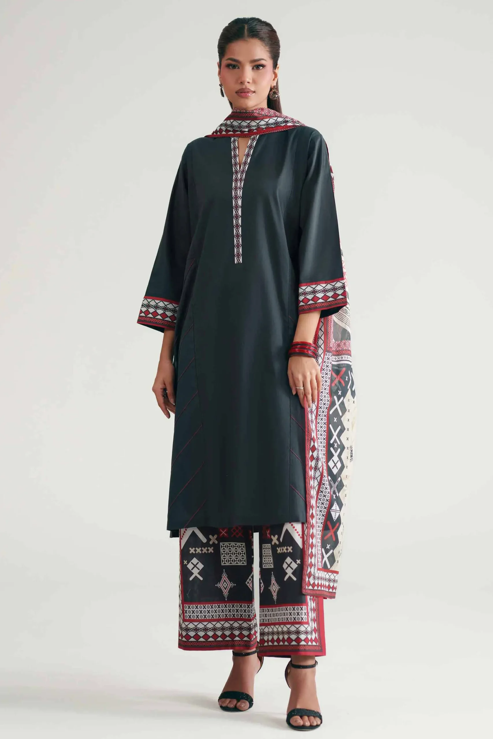 3 Piece - Printed Suit - KFE26-208