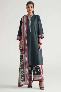 3 Piece - Printed Suit - KFE26-208
