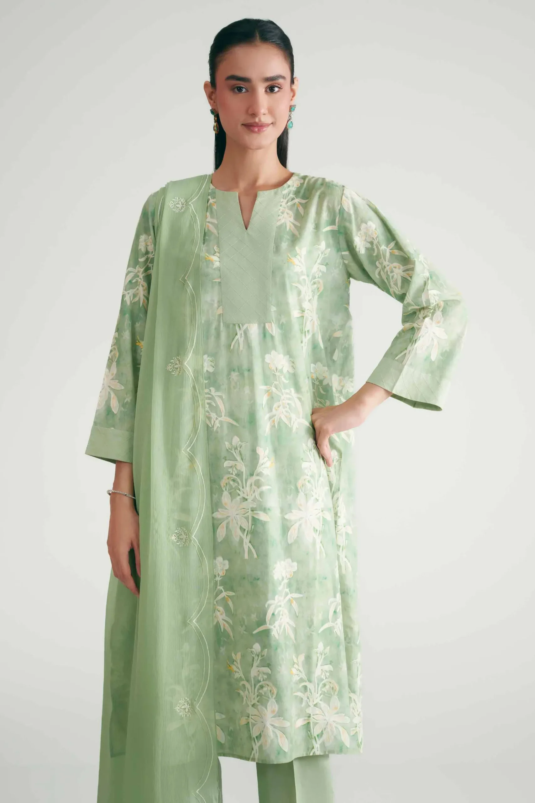 3 Piece - Printed Suit - KFE26-227