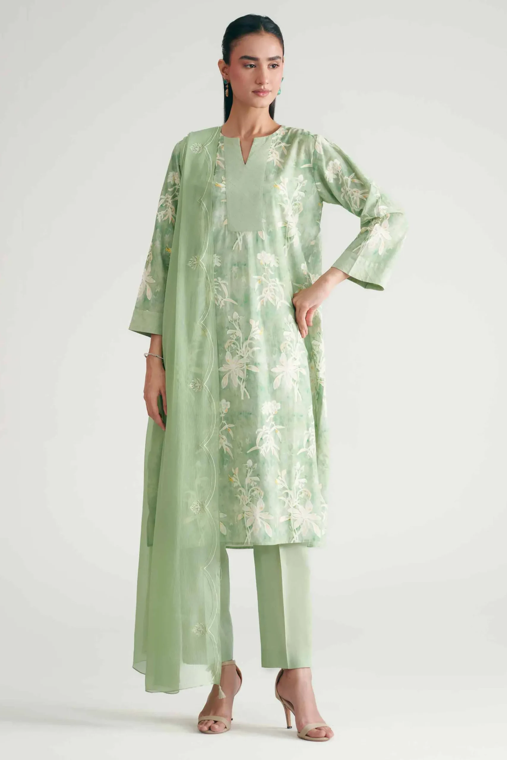 3 Piece - Printed Suit - KFE26-227