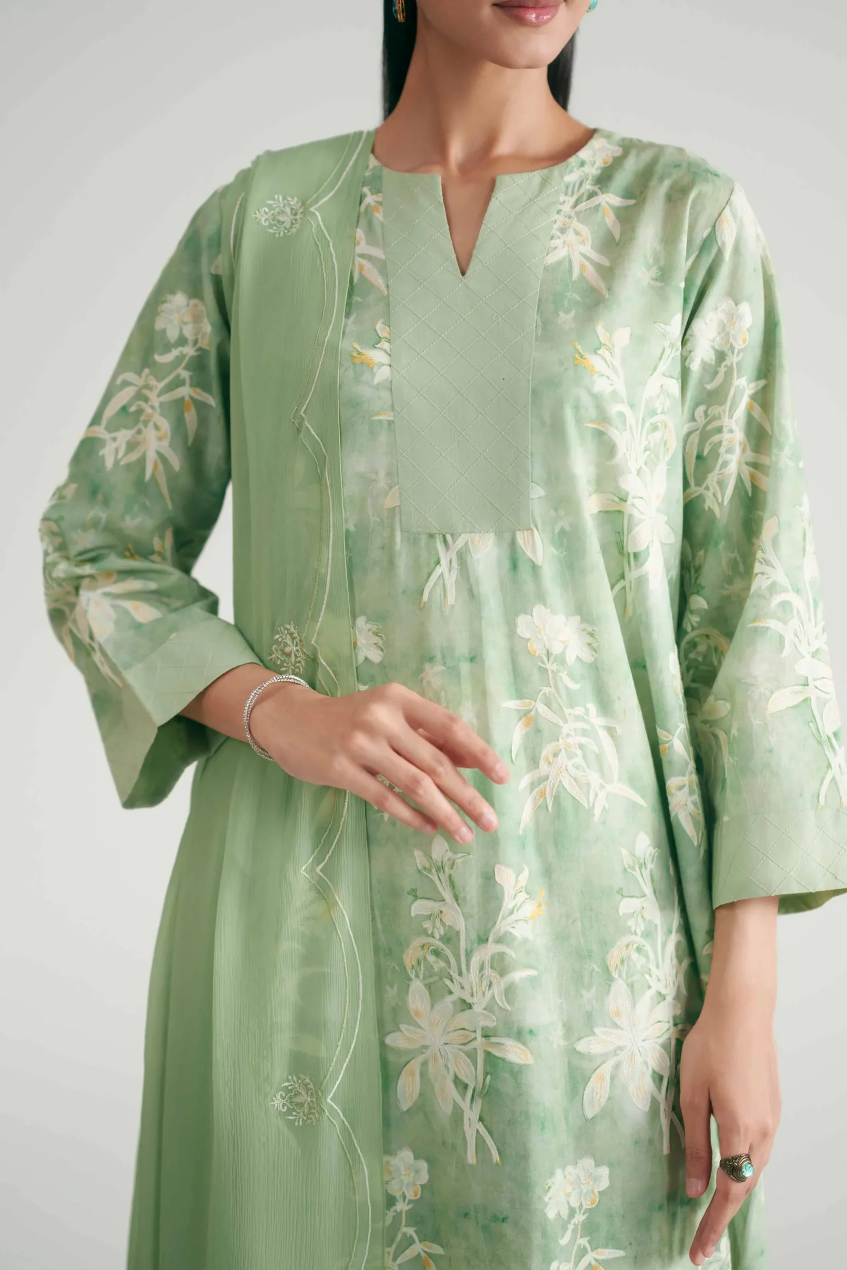 3 Piece - Printed Suit - KFE26-227