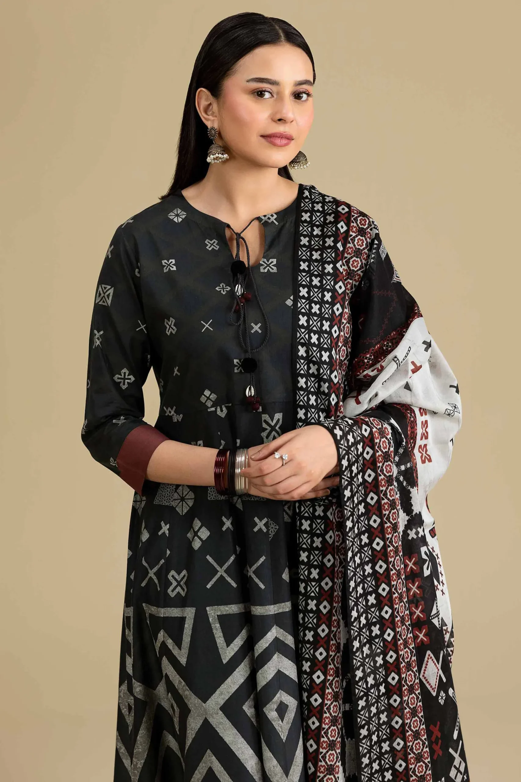 3 Piece - Printed Suit - KFE26-205