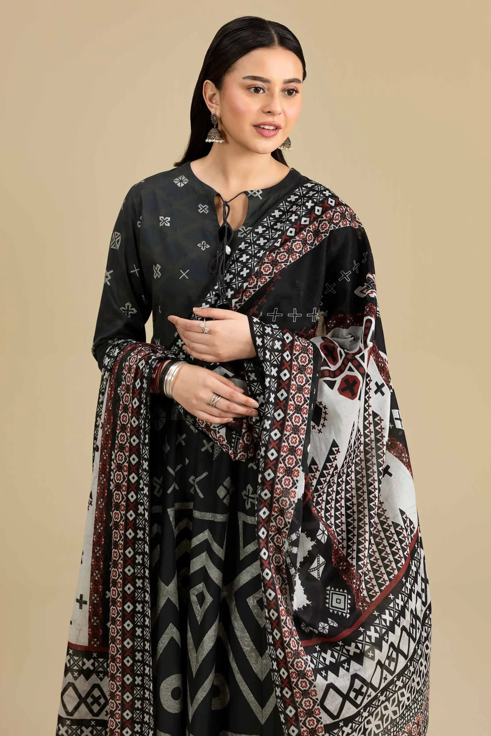 3 Piece - Printed Suit - KFE26-205
