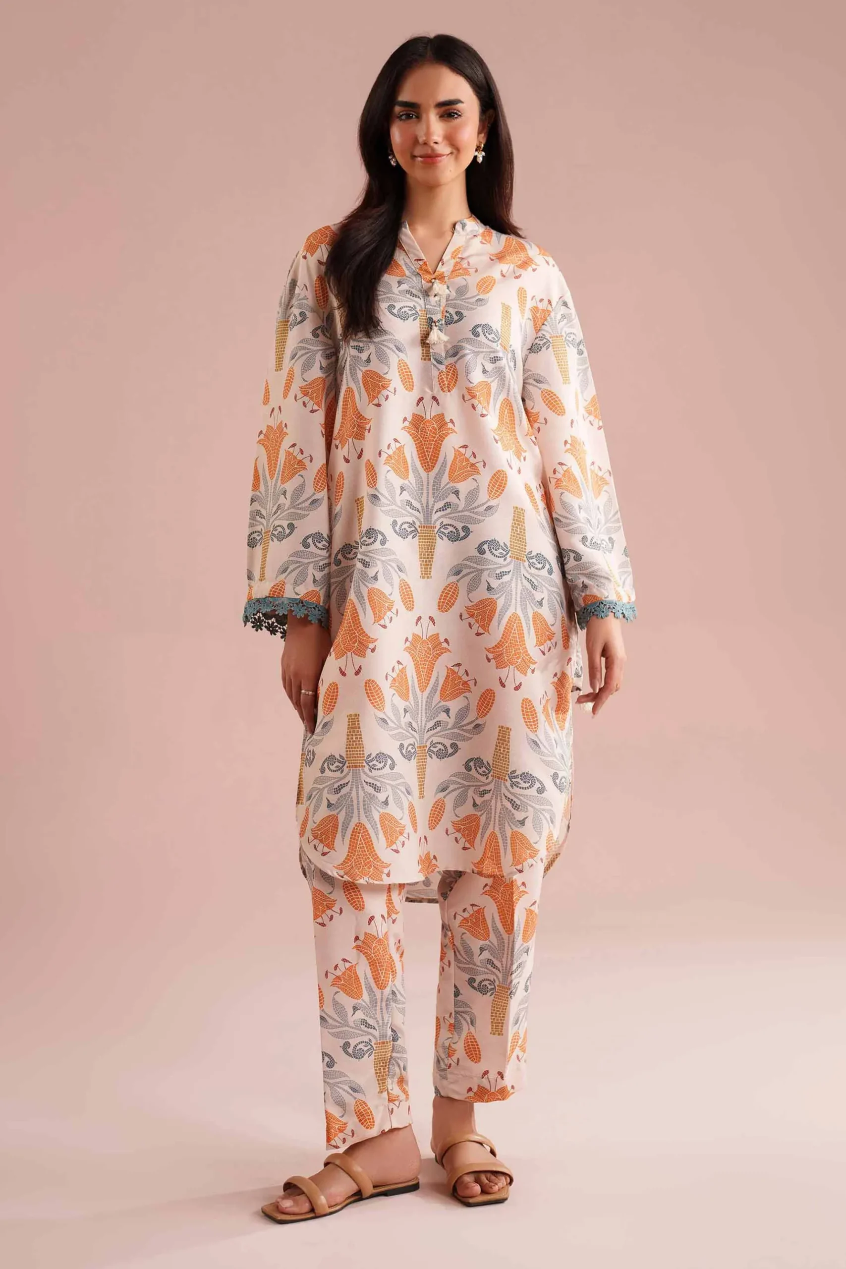 2 Piece - Printed Suit - PE26-20