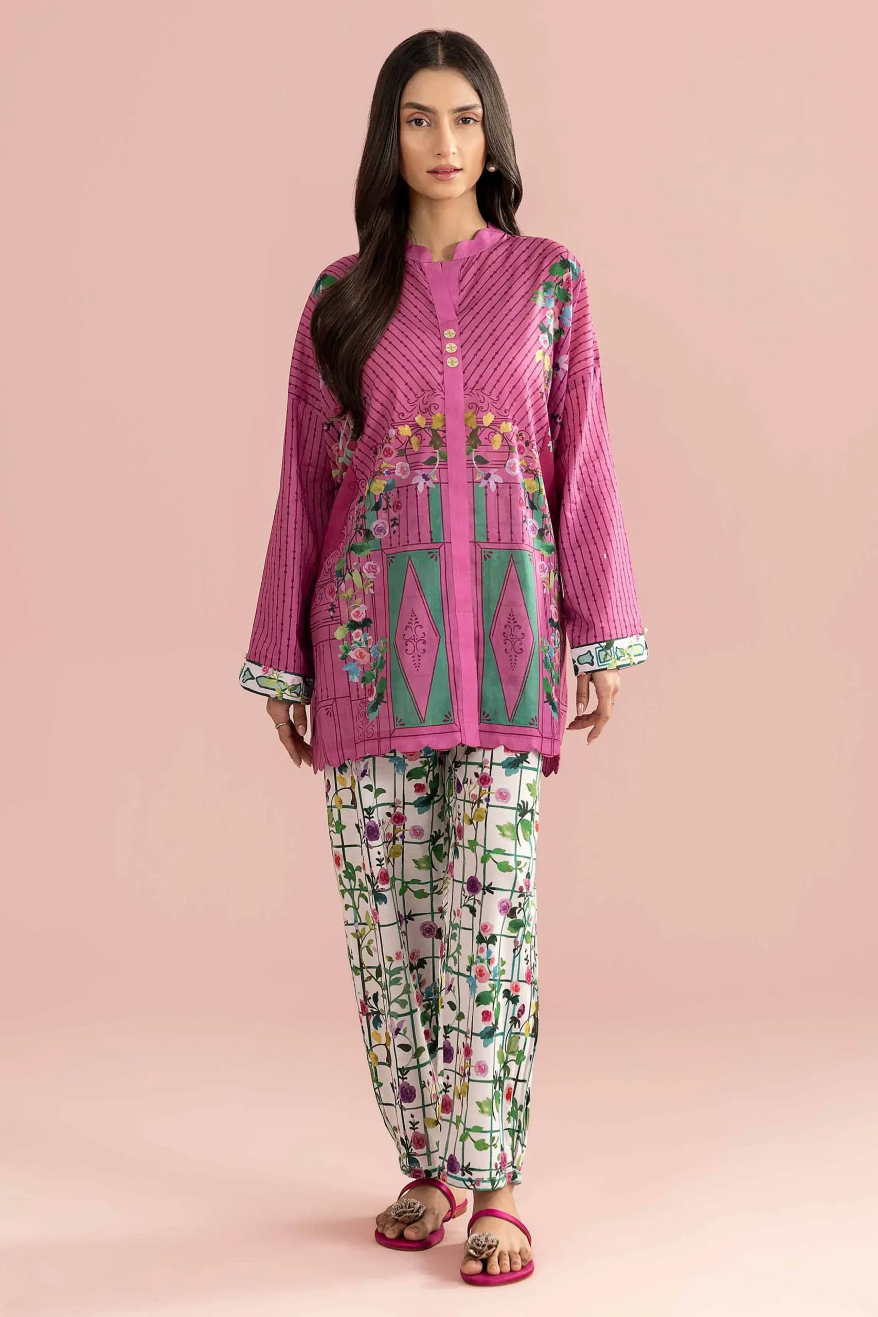 2 Piece - Printed Suit - PE26-266