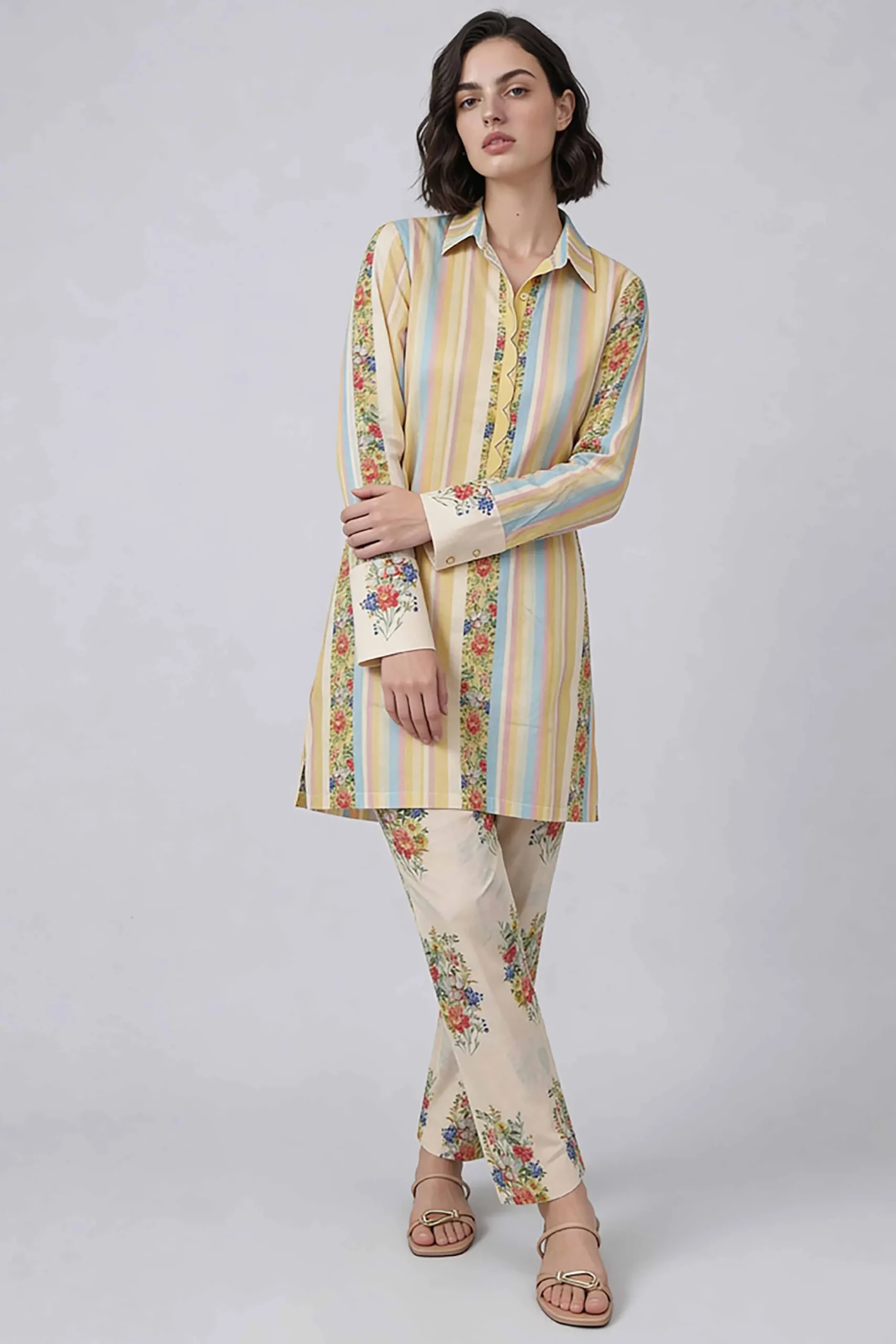 2 Piece - Printed Suit - PE26-275