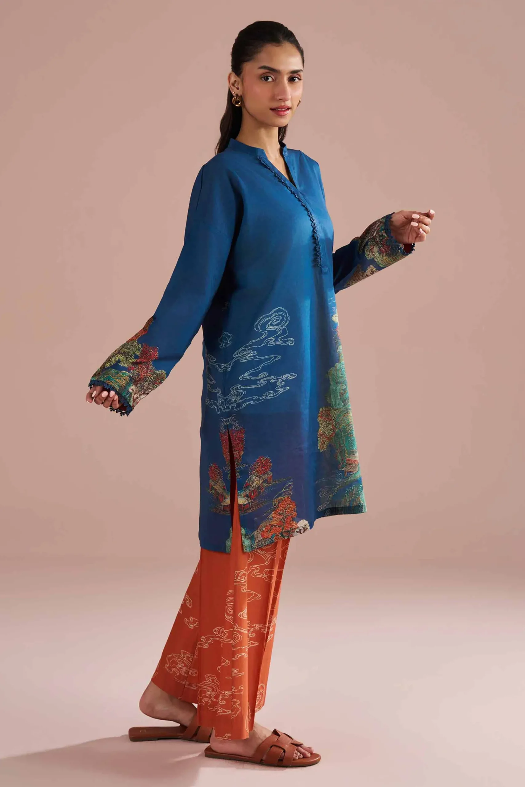 2 Piece - Printed Suit - PE26-268