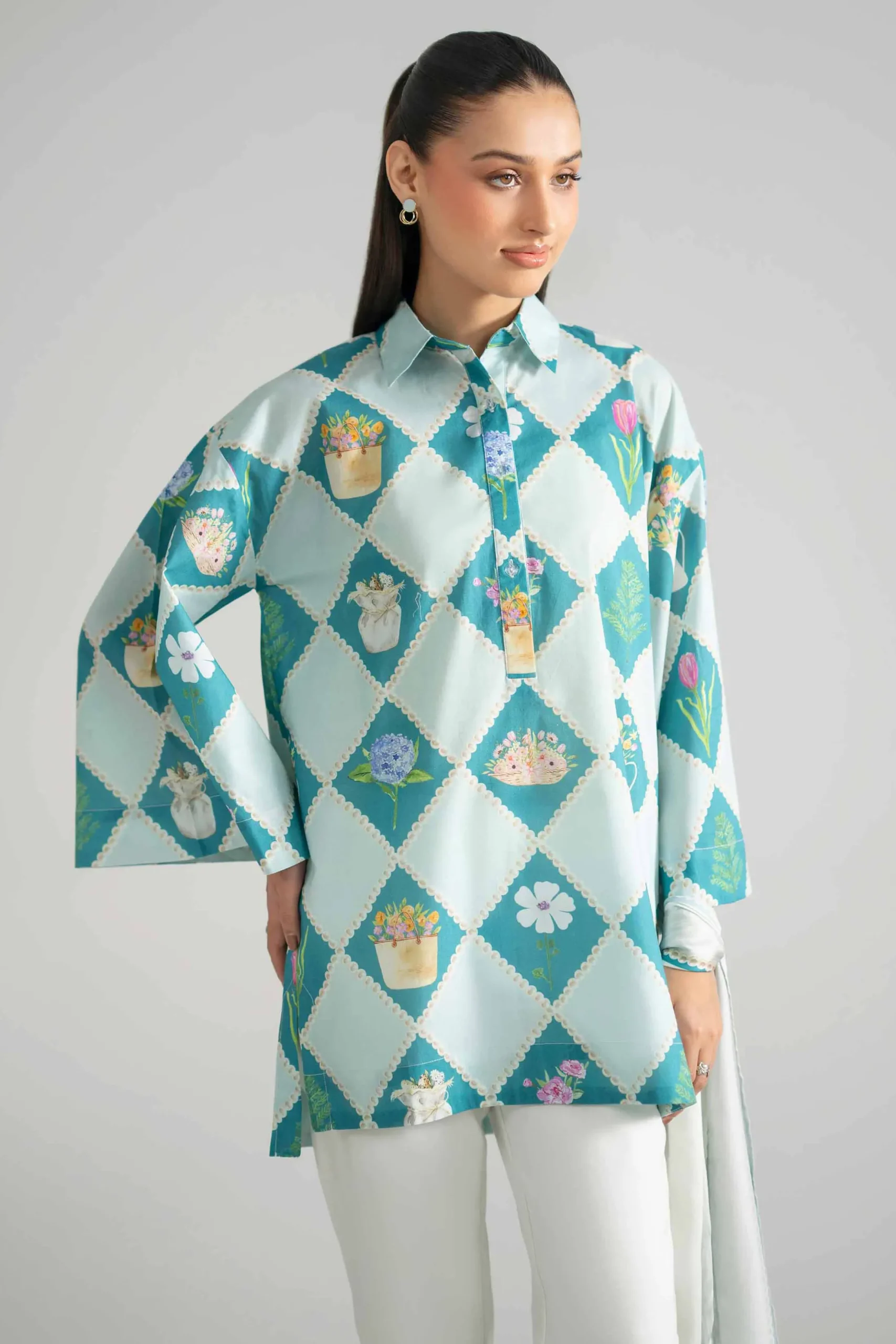 2 Piece - Printed Tunic - AS26-48