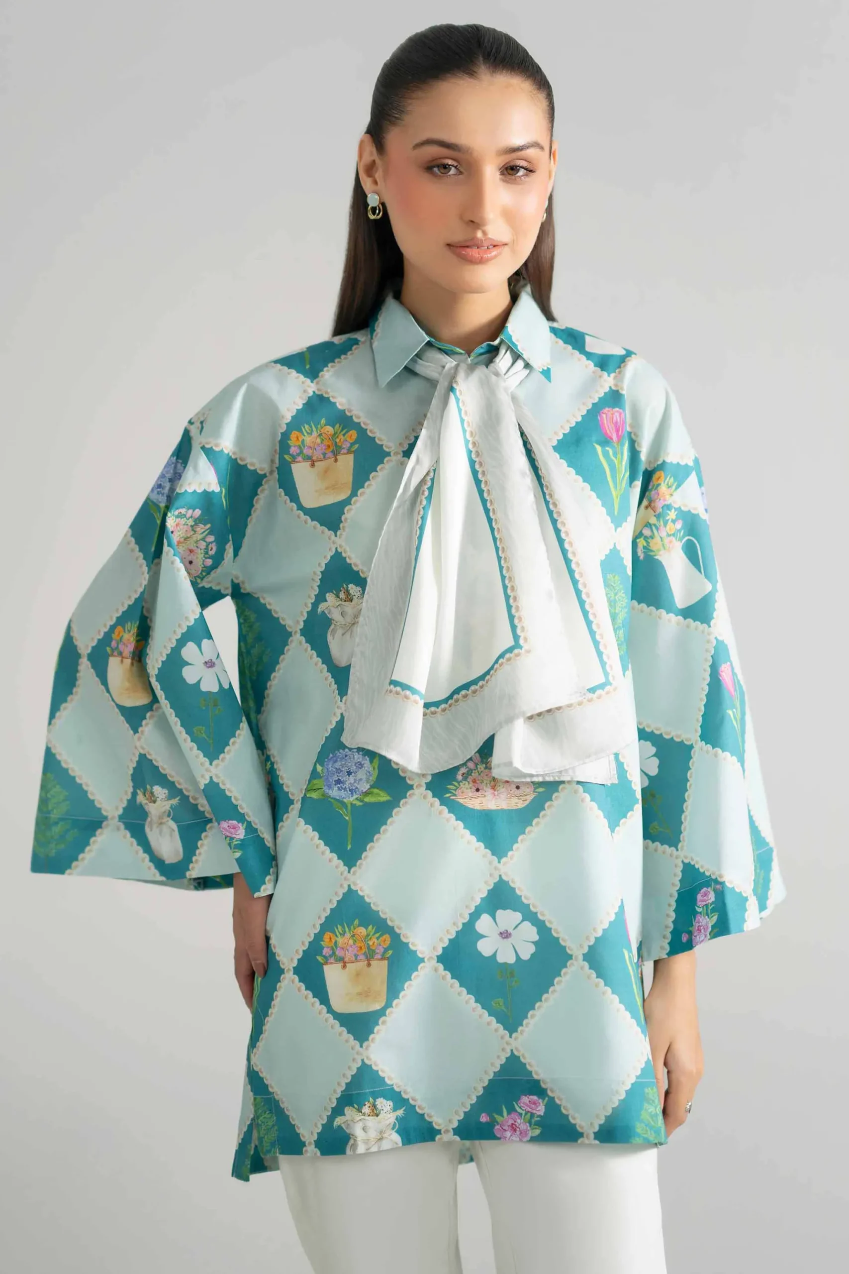 2 Piece - Printed Tunic - AS26-48