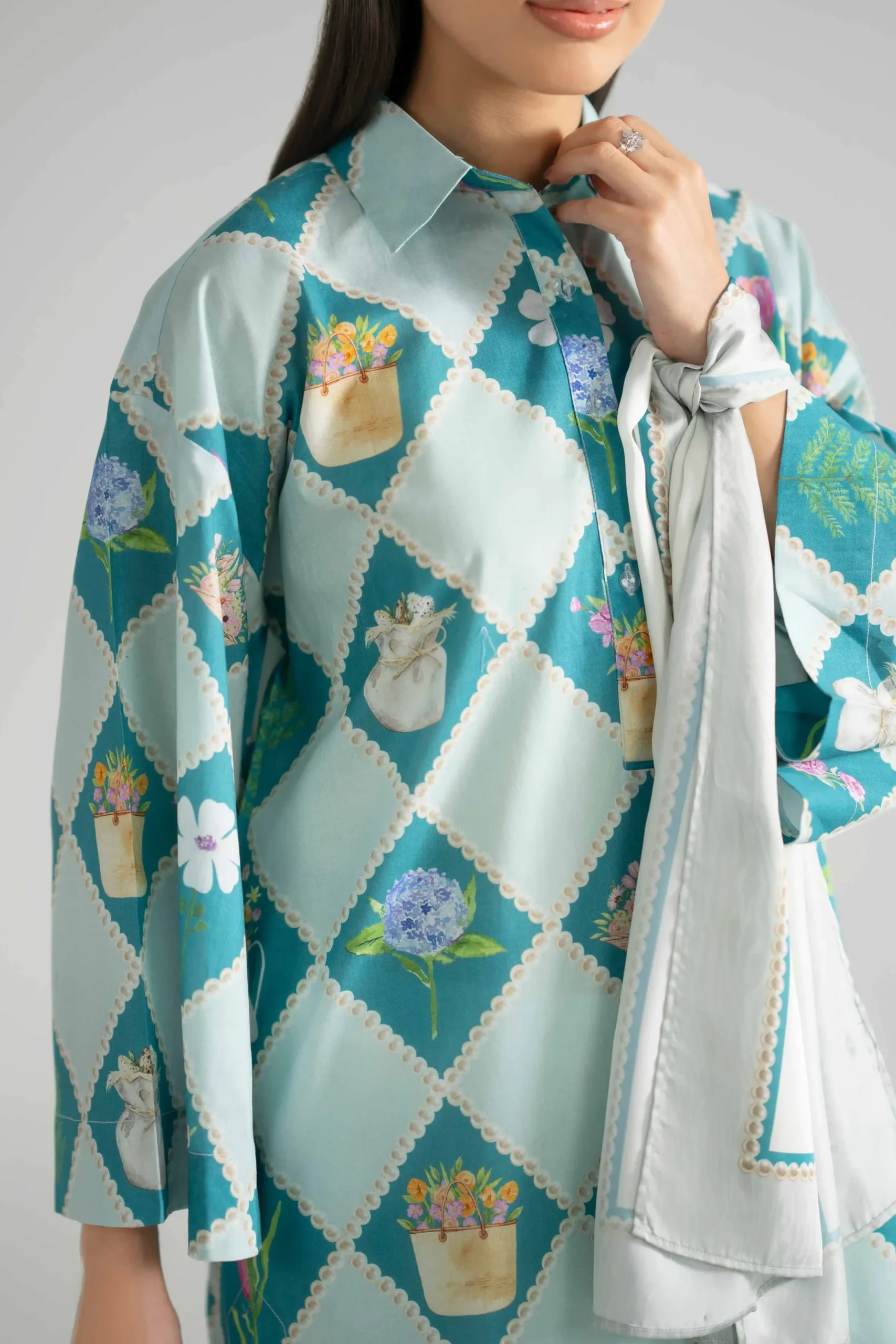 2 Piece - Printed Tunic - AS26-48
