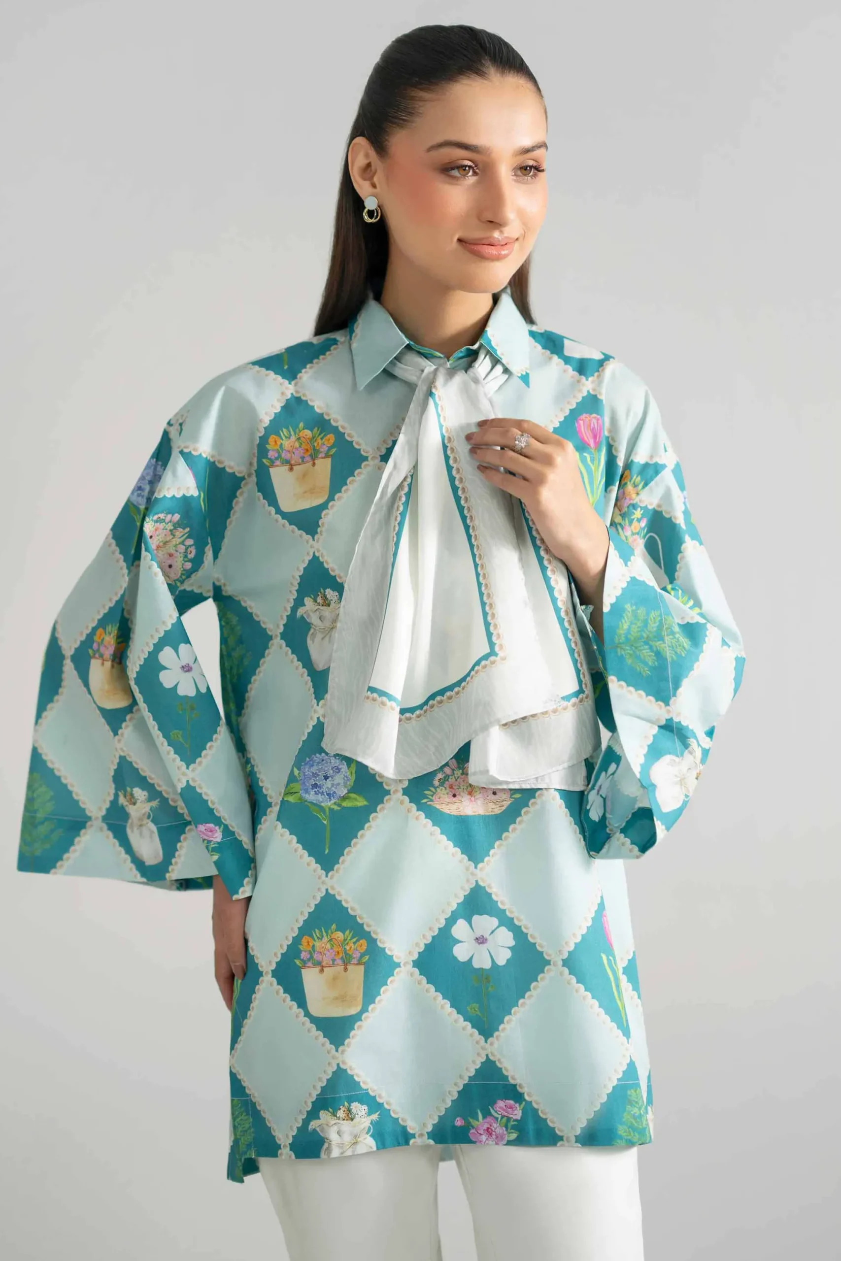 2 Piece - Printed Tunic - AS26-48