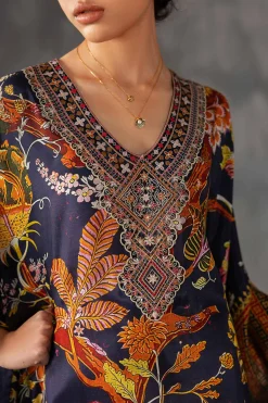 Printed Embroidered Kaftan - KFE26-134