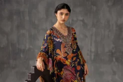 Printed Embroidered Kaftan - KFE26-134