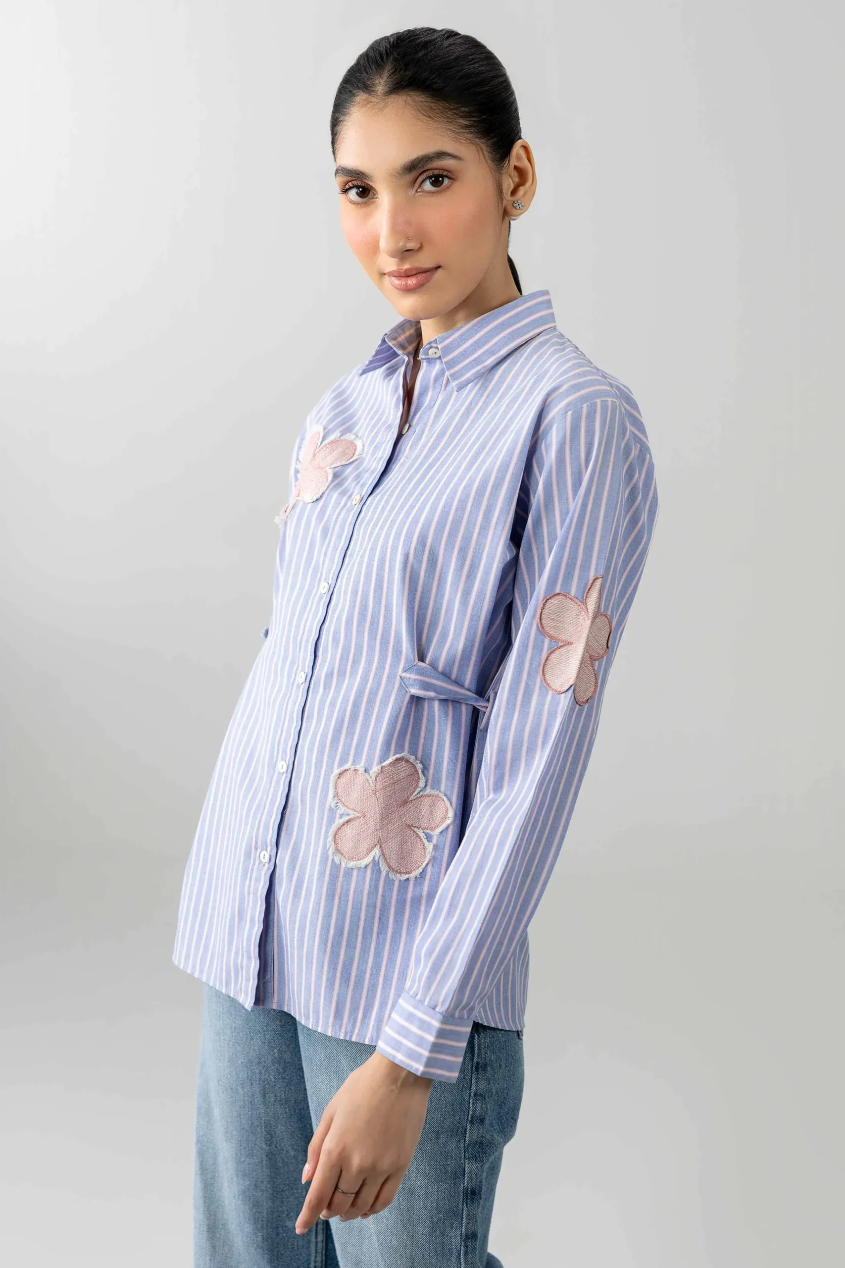 Printed Embroidered Shirt - AS26-71