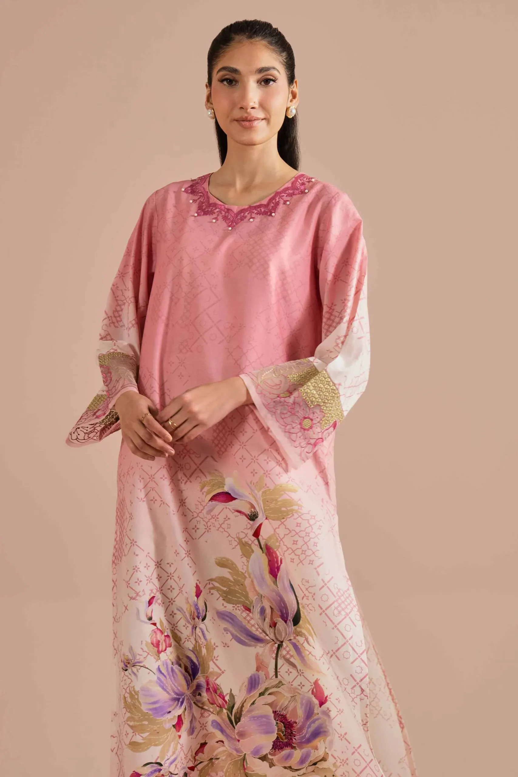 Printed Embroidered Shirt - PE26-03