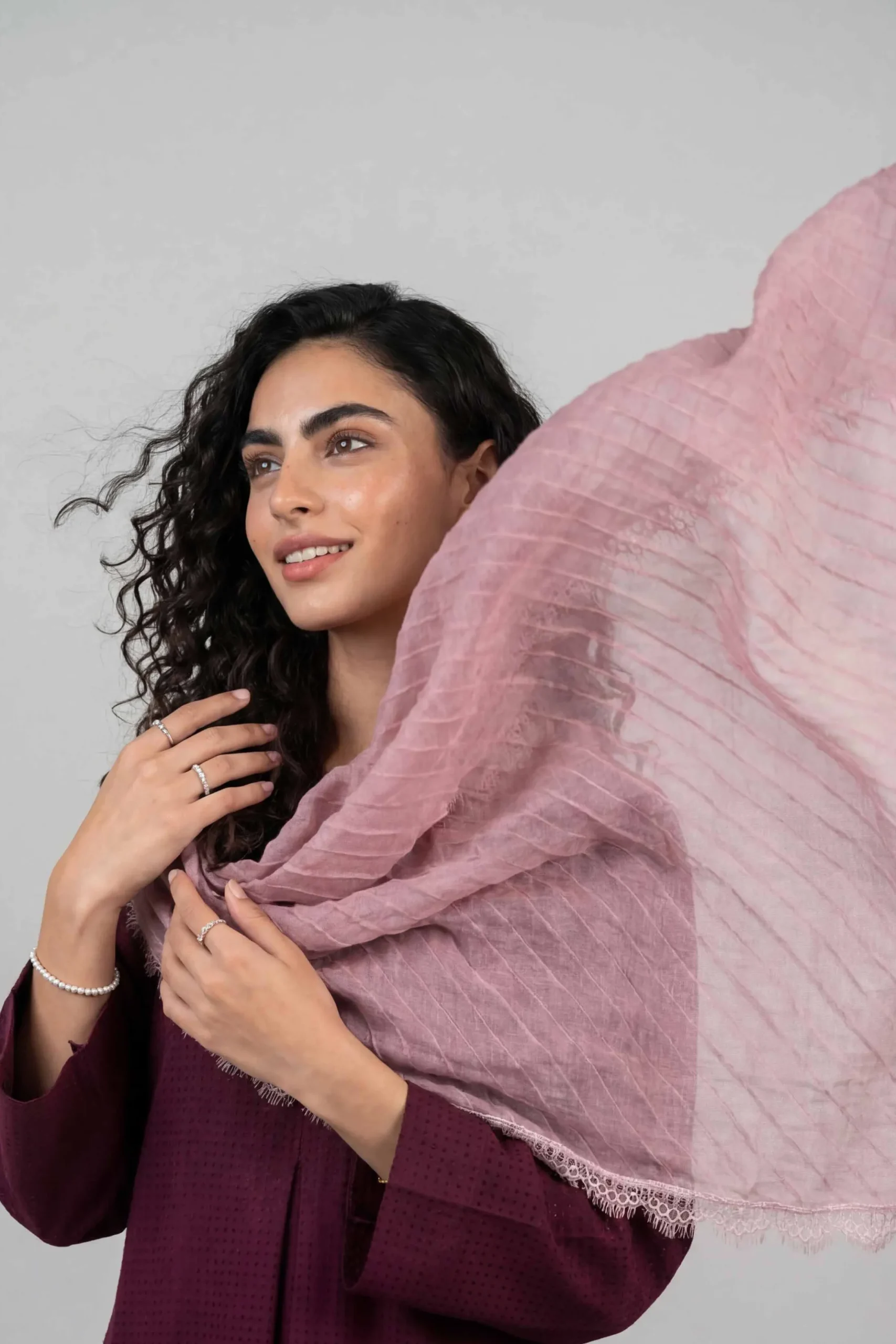 Purple Women Scarf-447882109