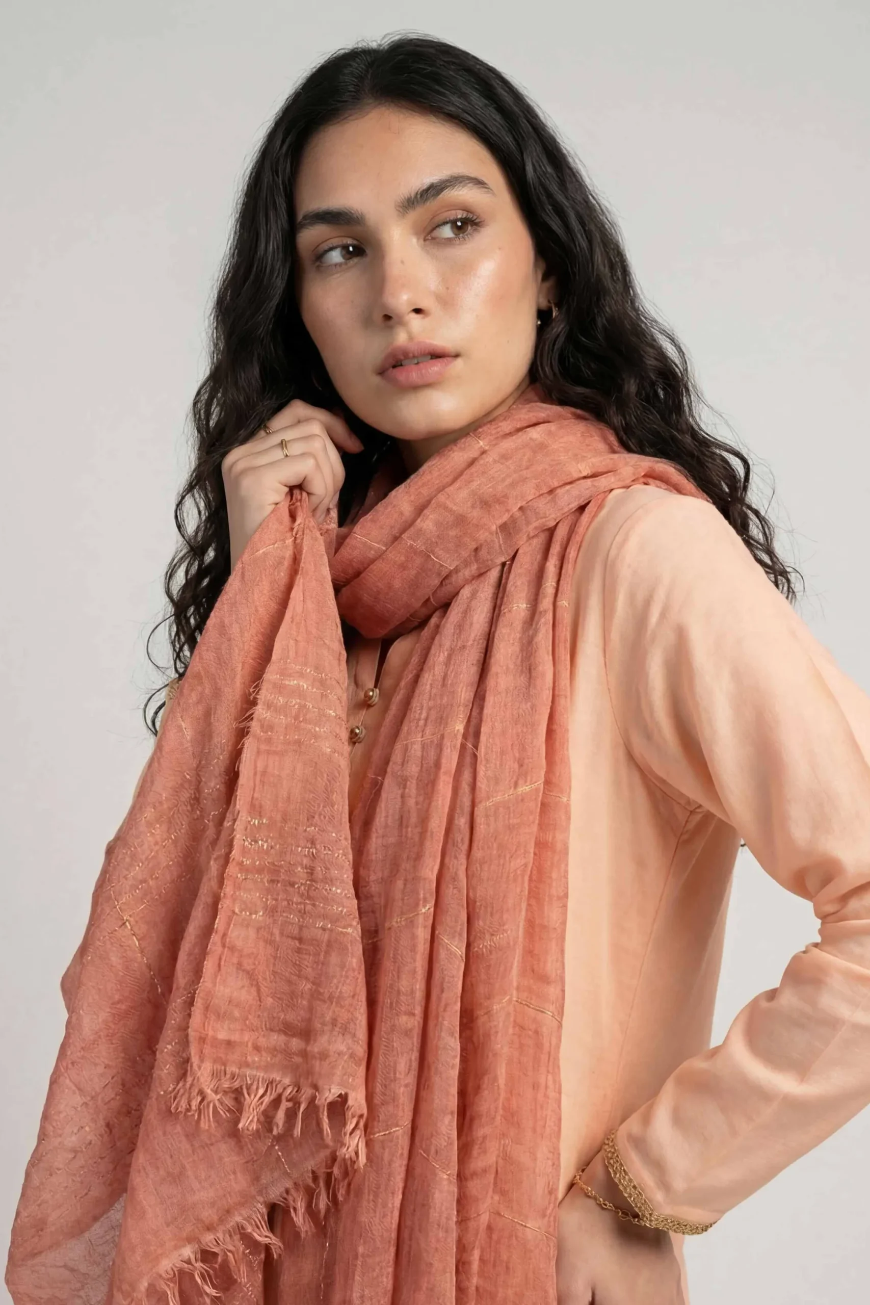 Red Women Scarf-447772101