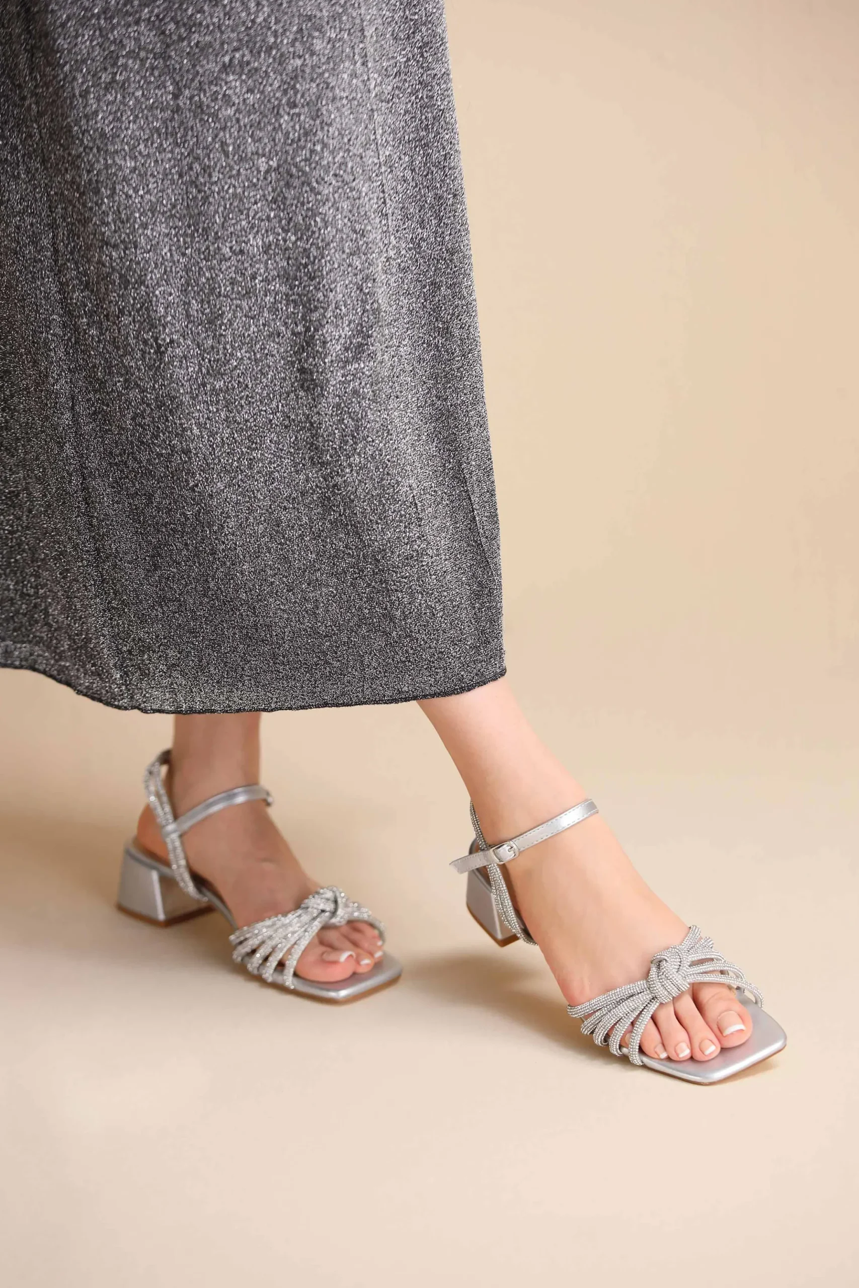 Silver Block Heels-445192920