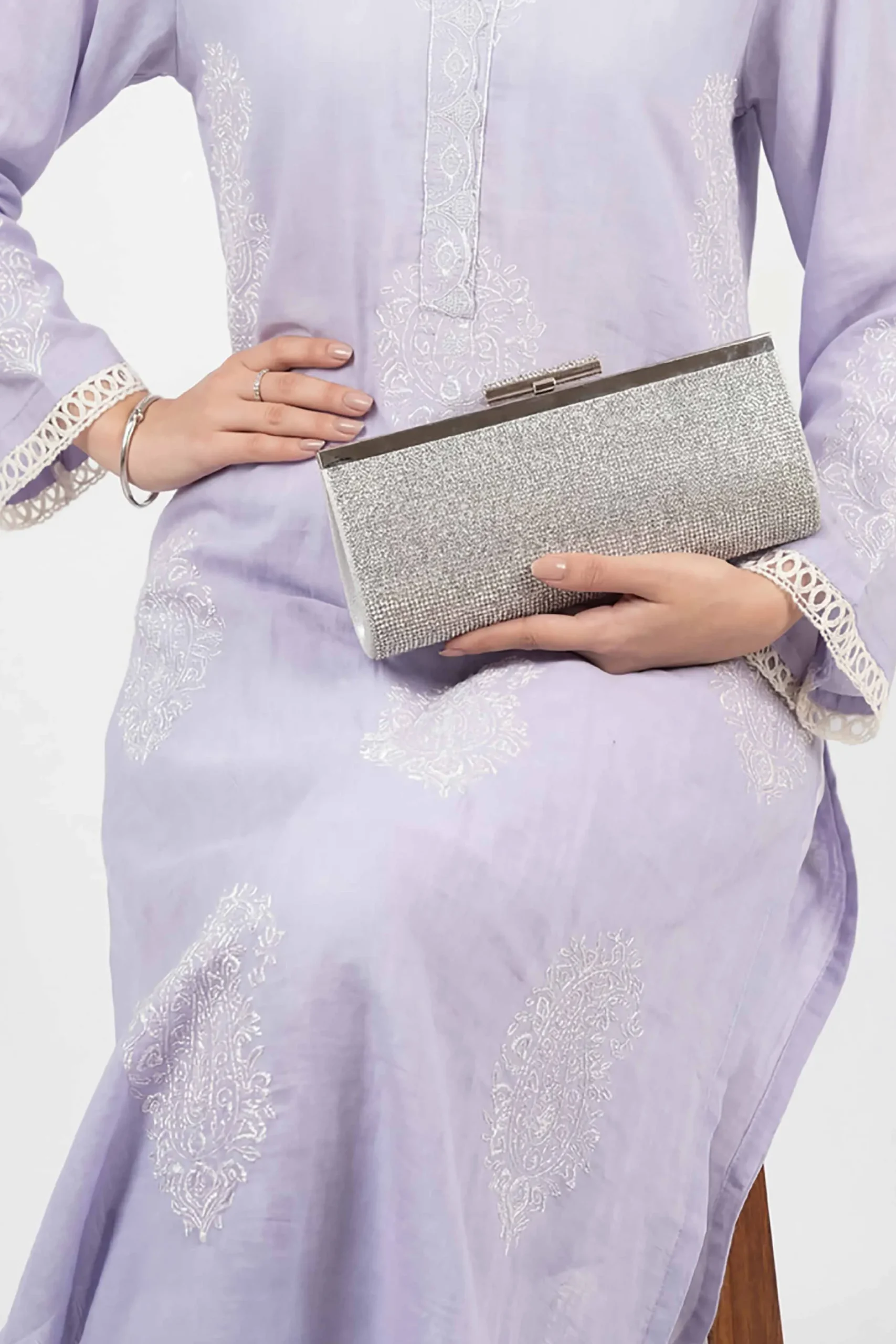 Silver Clutch-448612120