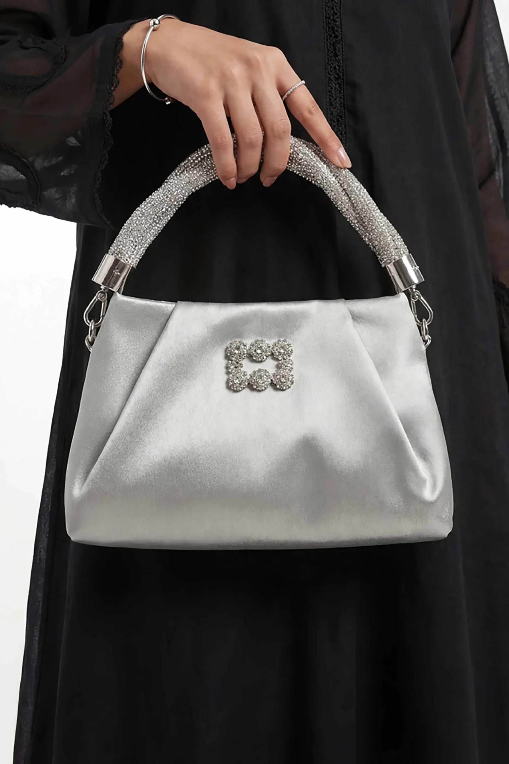 Silver Clutch-448562120
