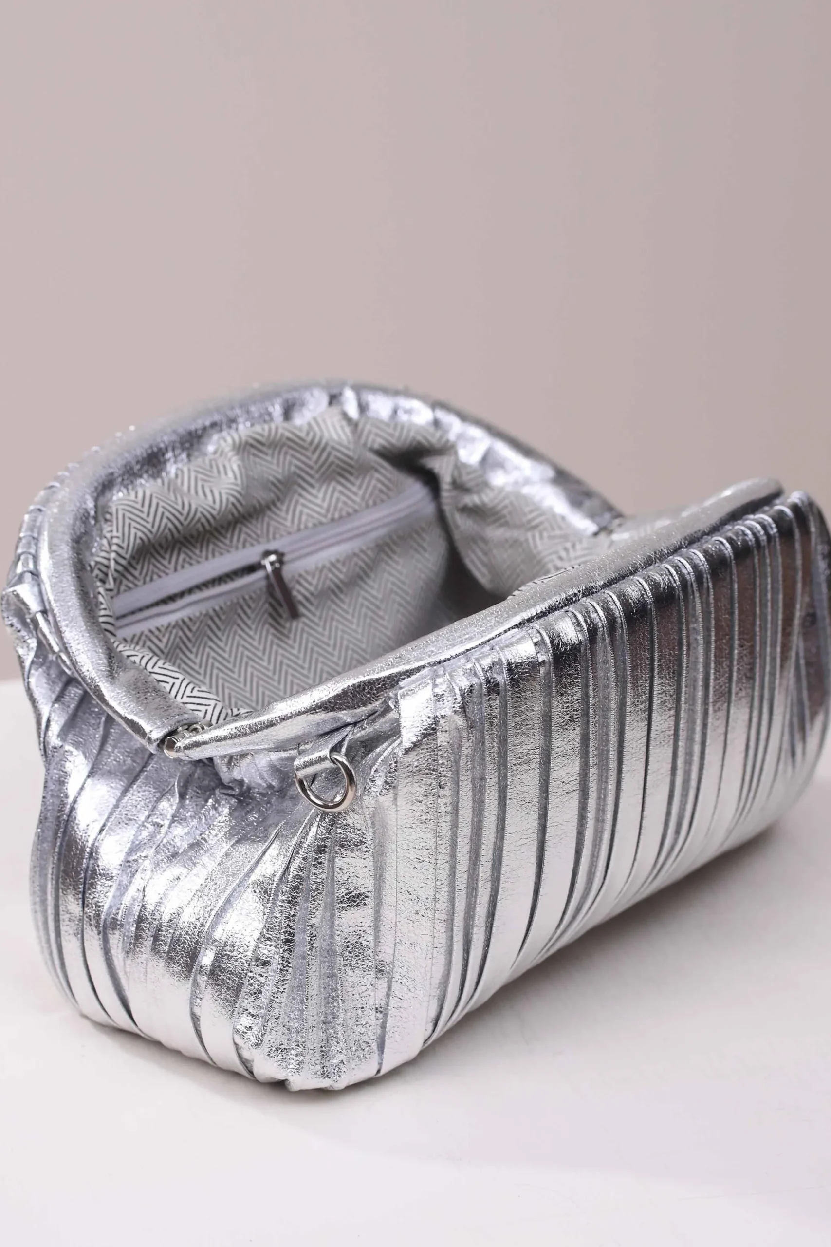 Silver Shoulder Bag-444642120