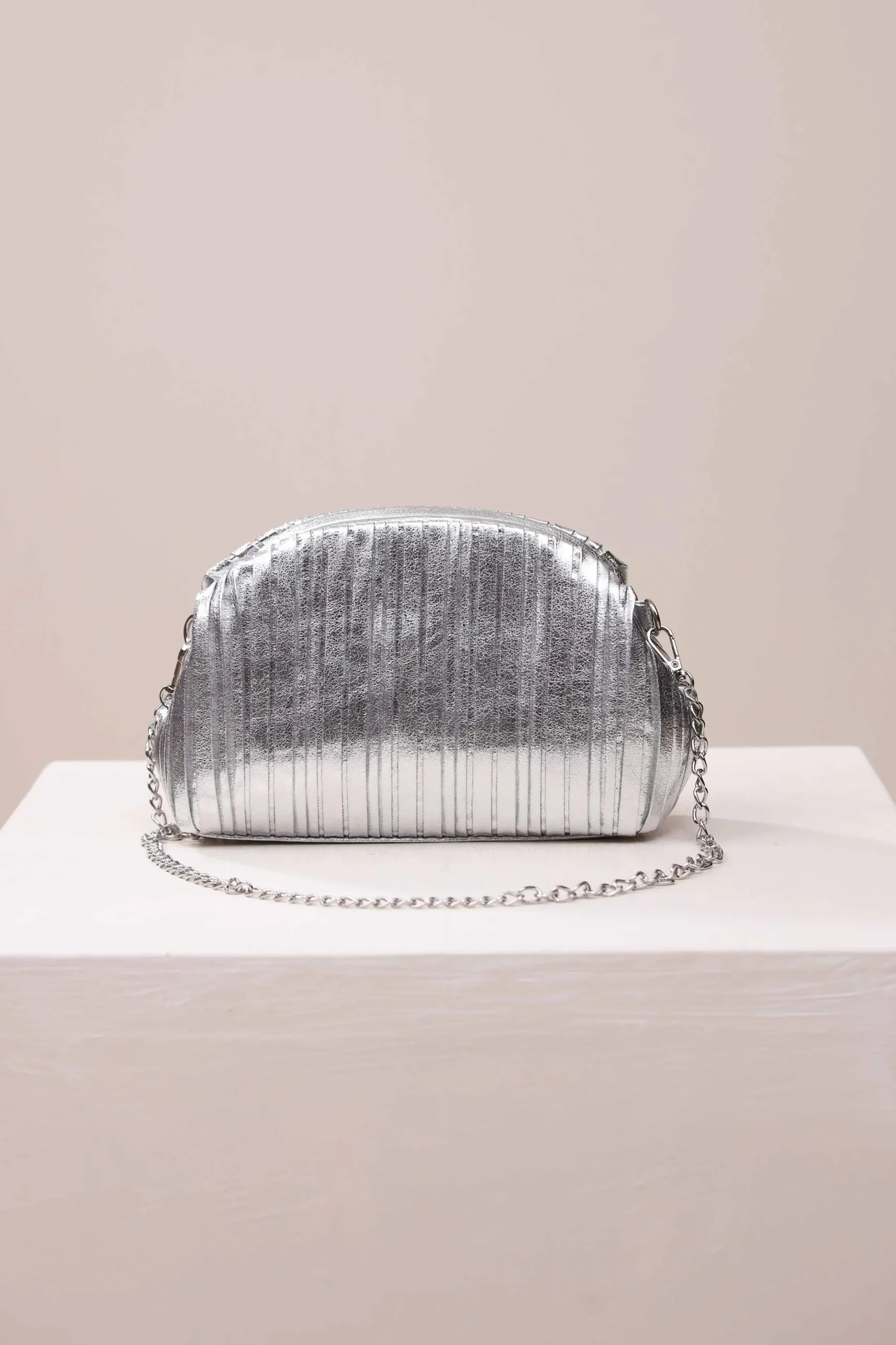 Silver Shoulder Bag-444642120