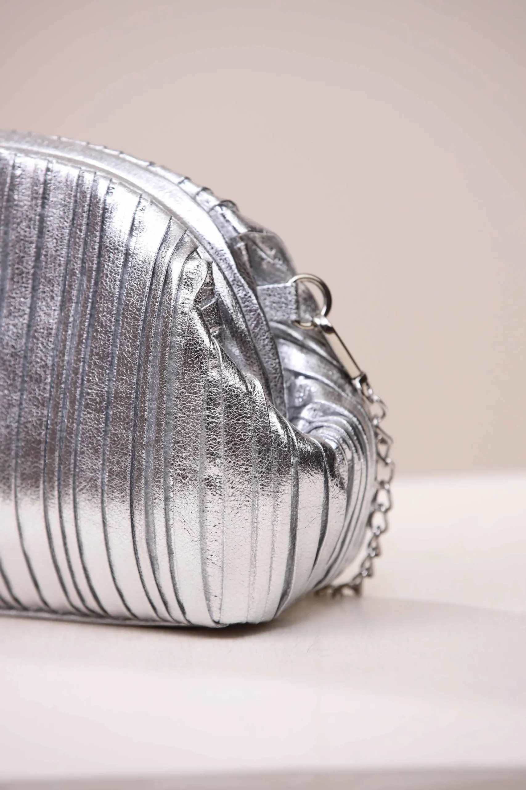 Silver Shoulder Bag-444642120