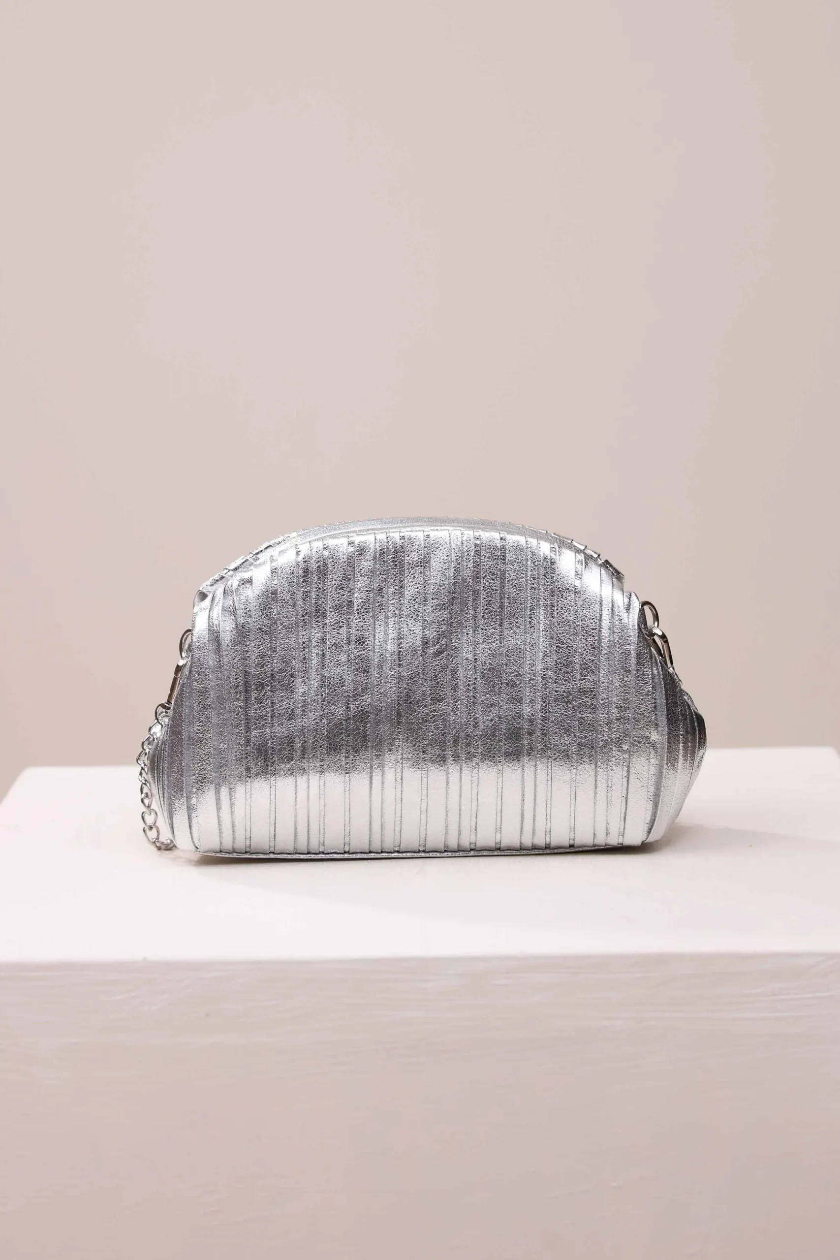 Silver Shoulder Bag-444642120