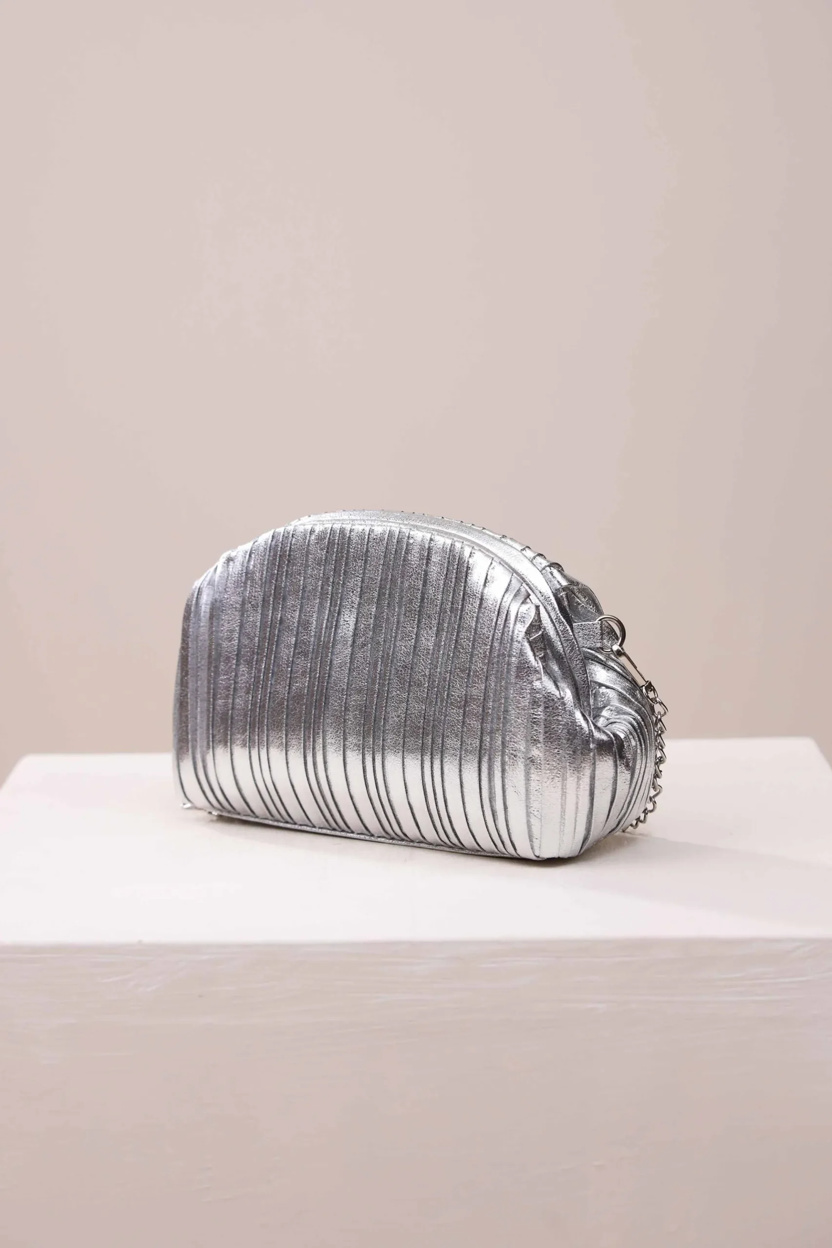 Silver Shoulder Bag-444642120