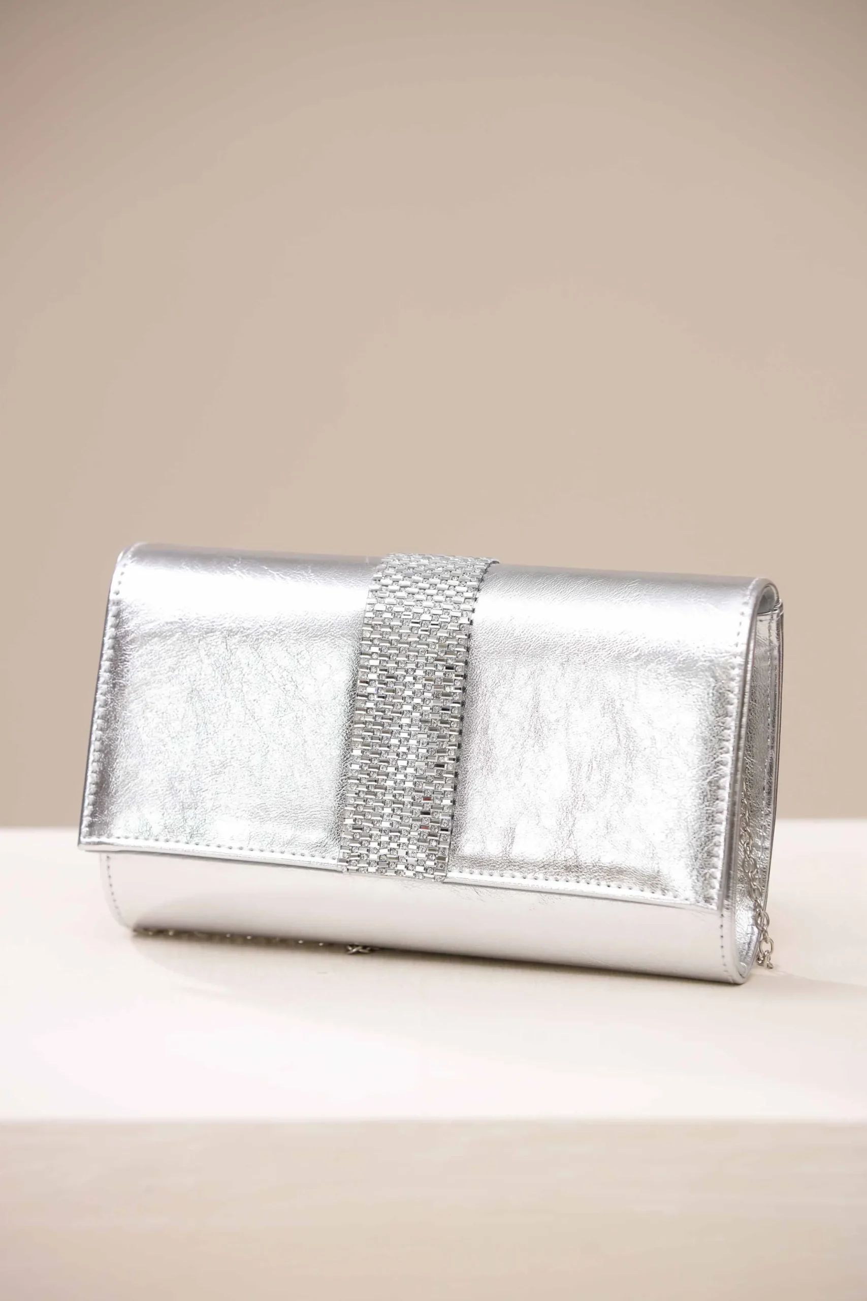 Silver Shoulder Bag-444582120